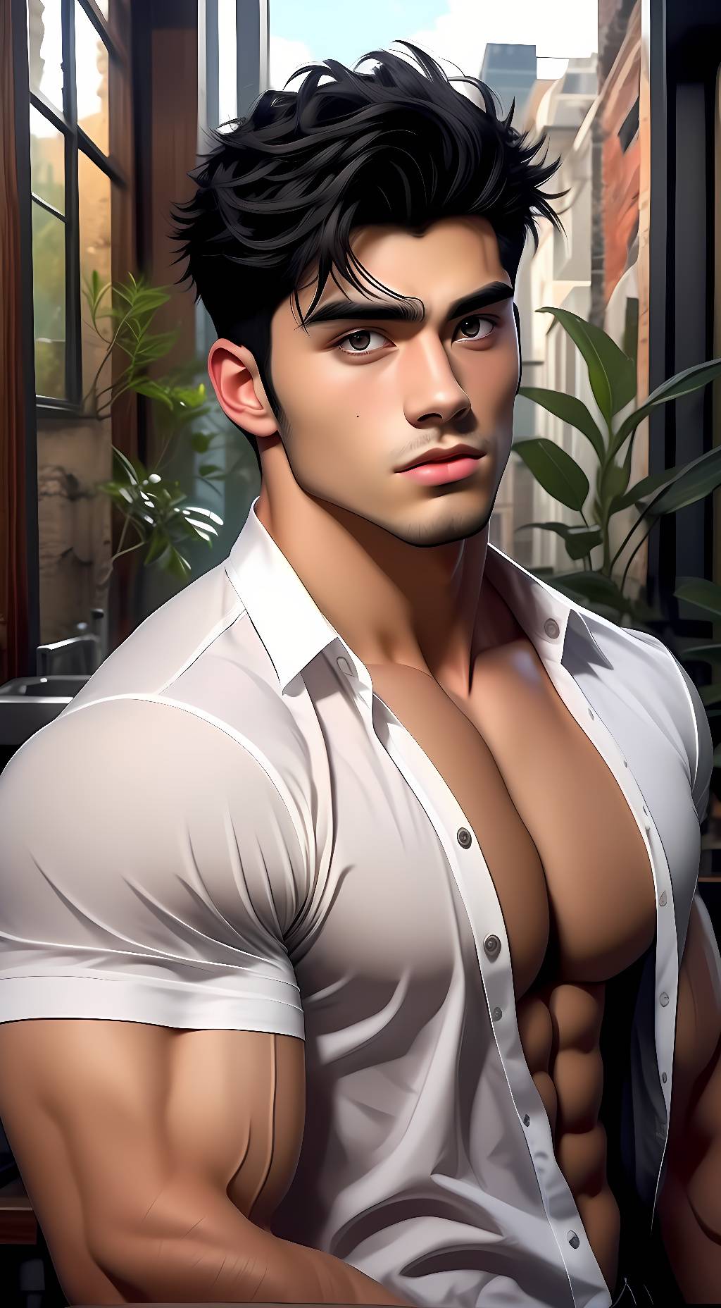 ai character: Troy background