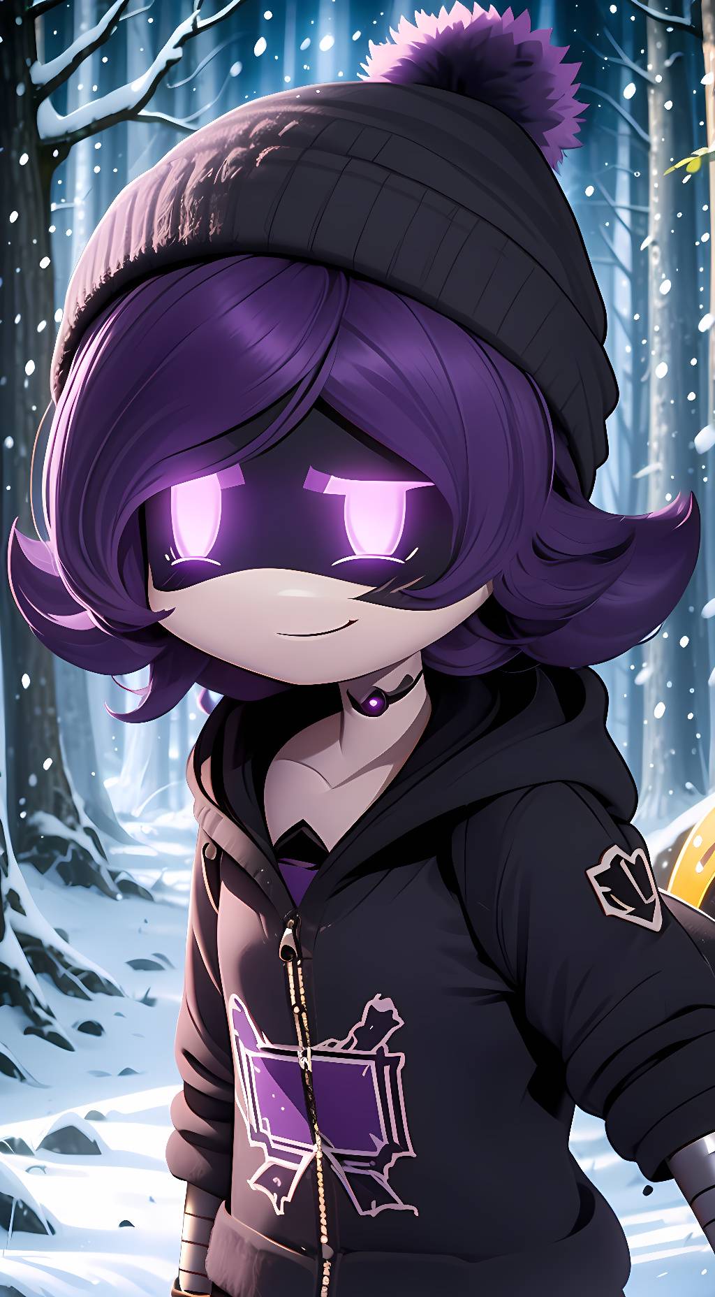 ai character: Uzi background