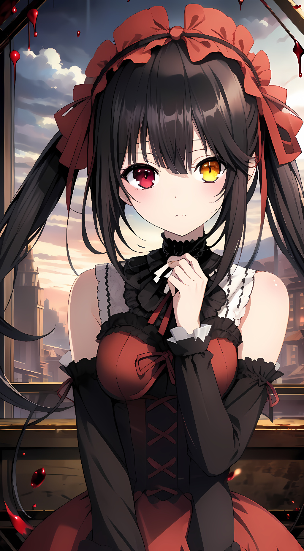 ai character: Kurumi Tokisaki background