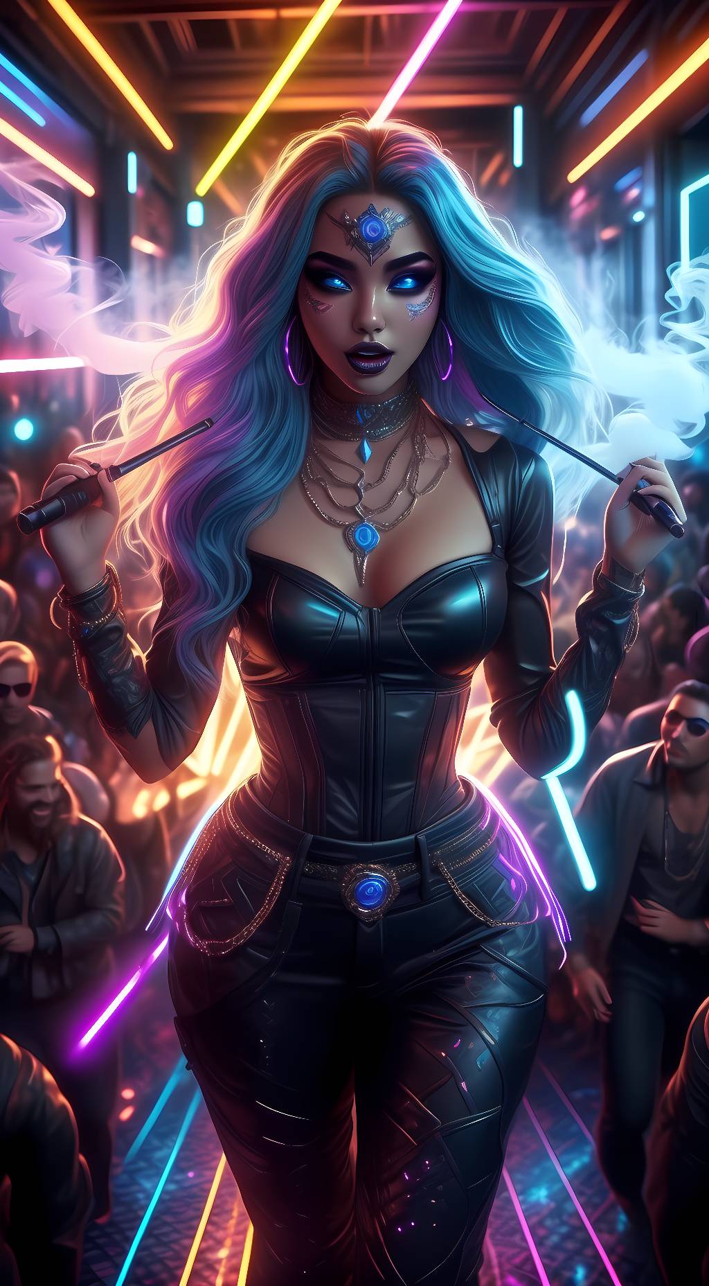 ai character: Lindsay Arko background