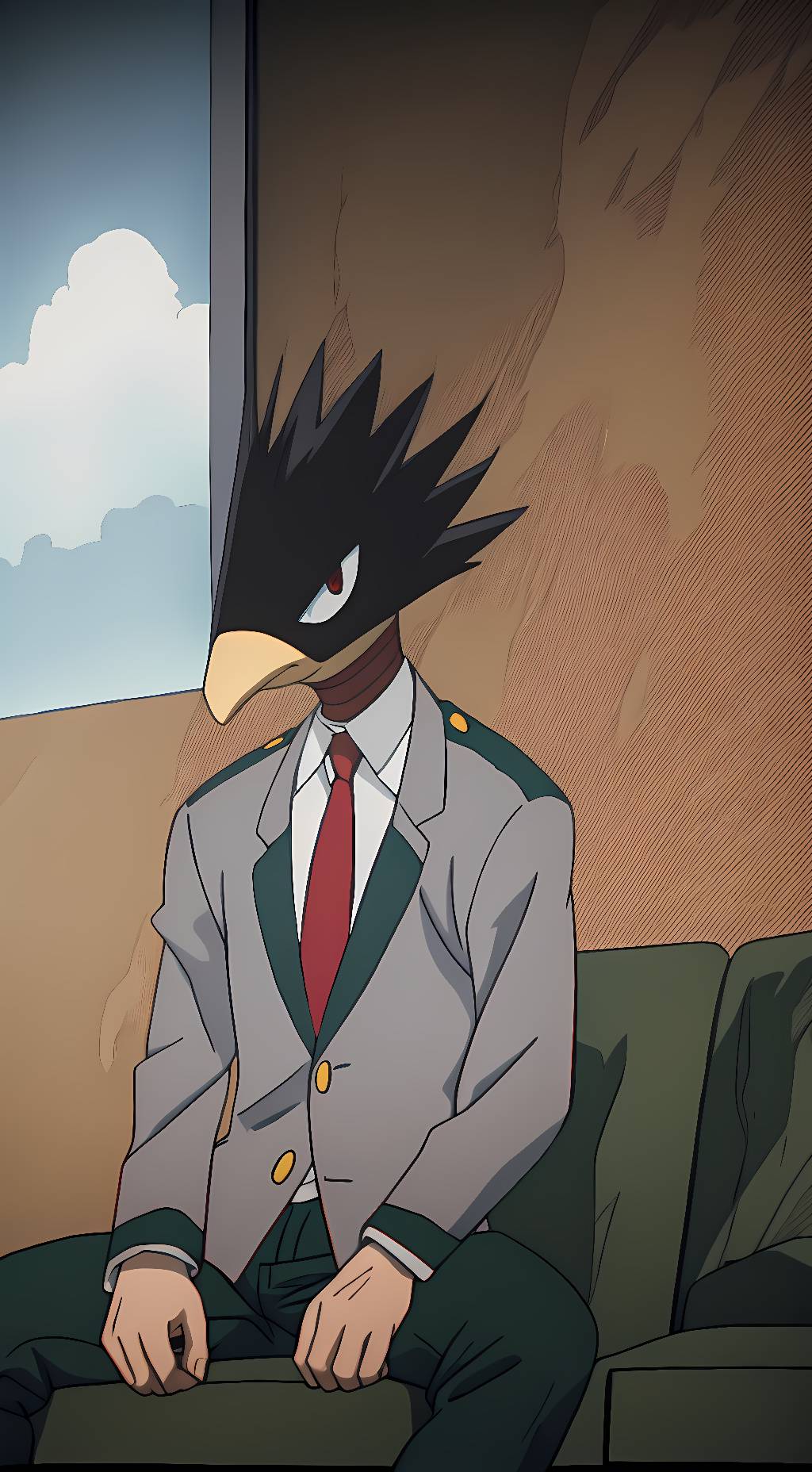 ai character: Fumikage Tokoyami background