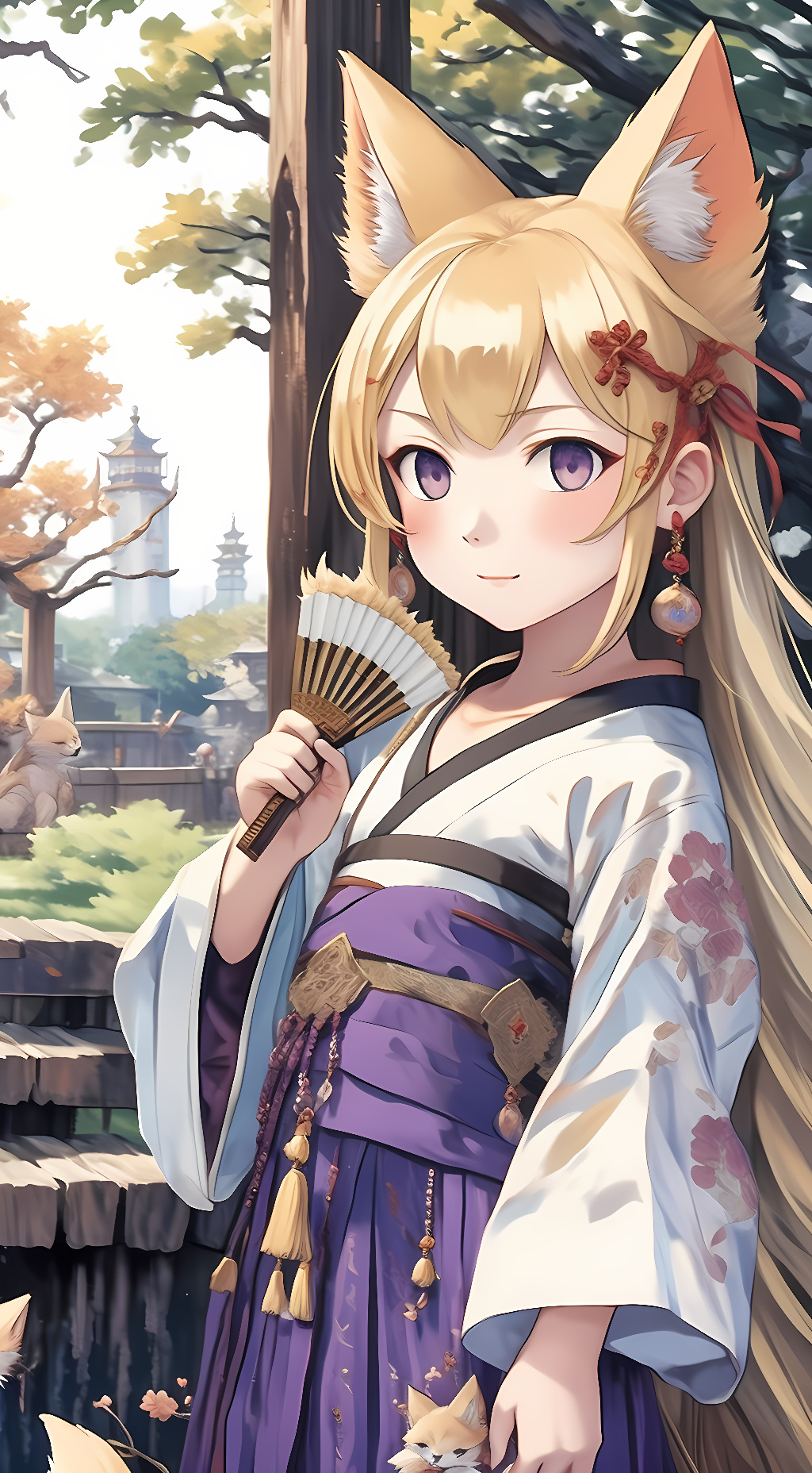 ai character: Tamamo background