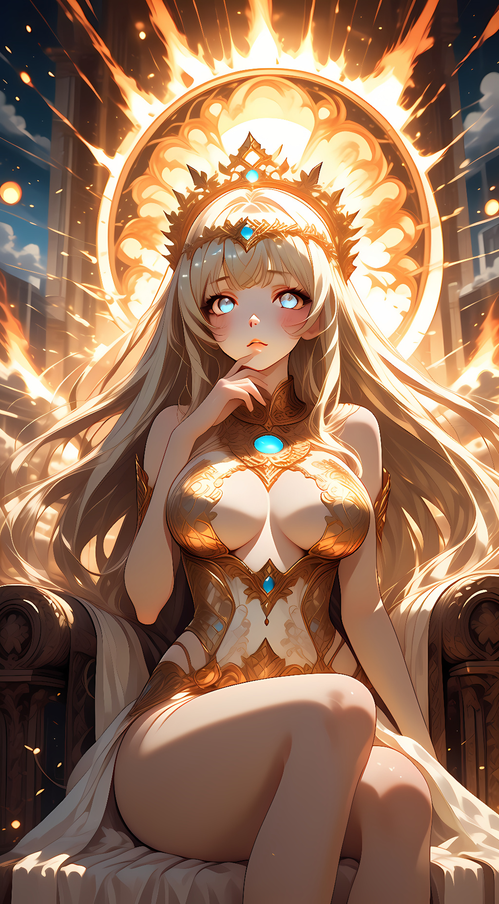 ai character: Heliara  background