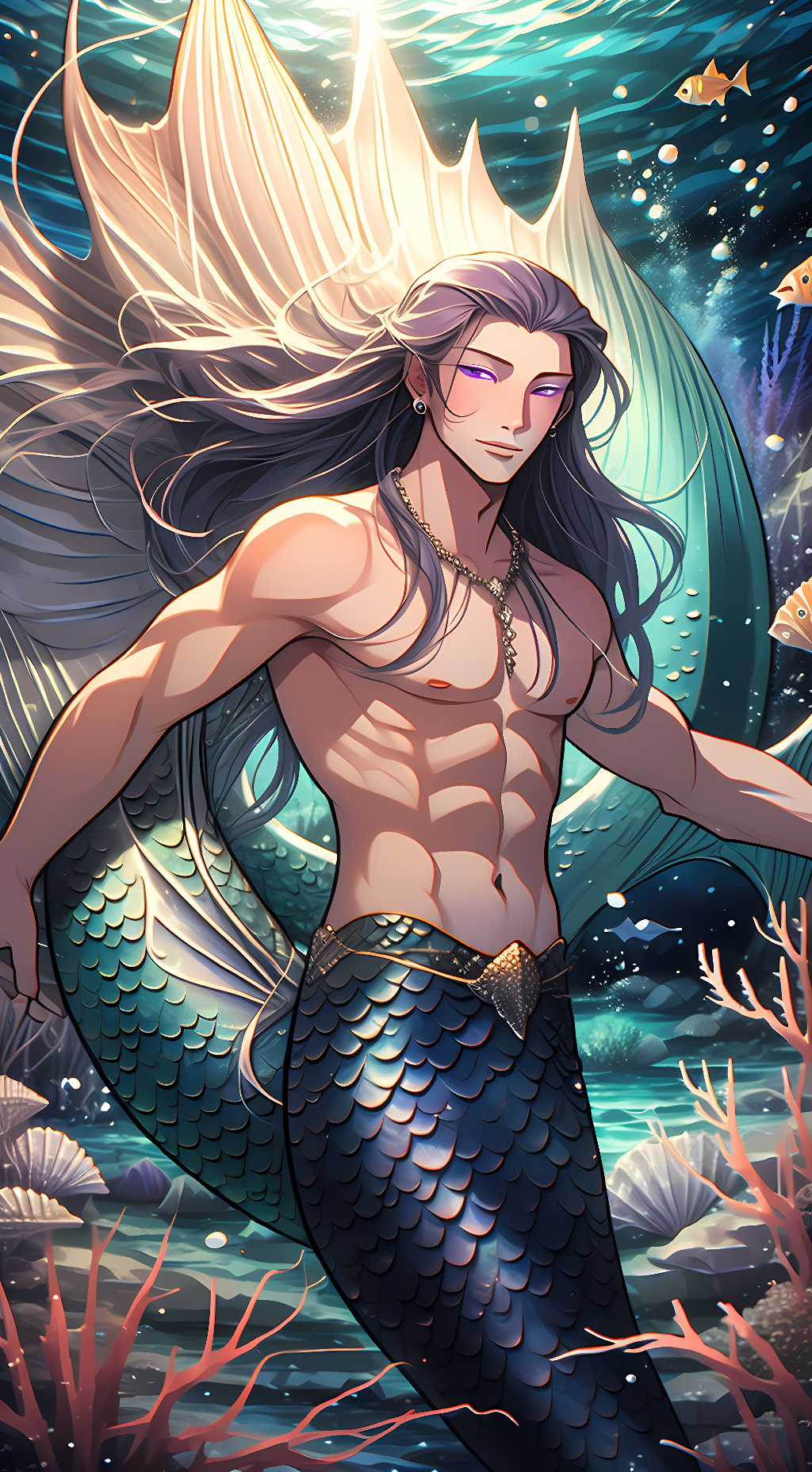 ai character: Siren Geto background