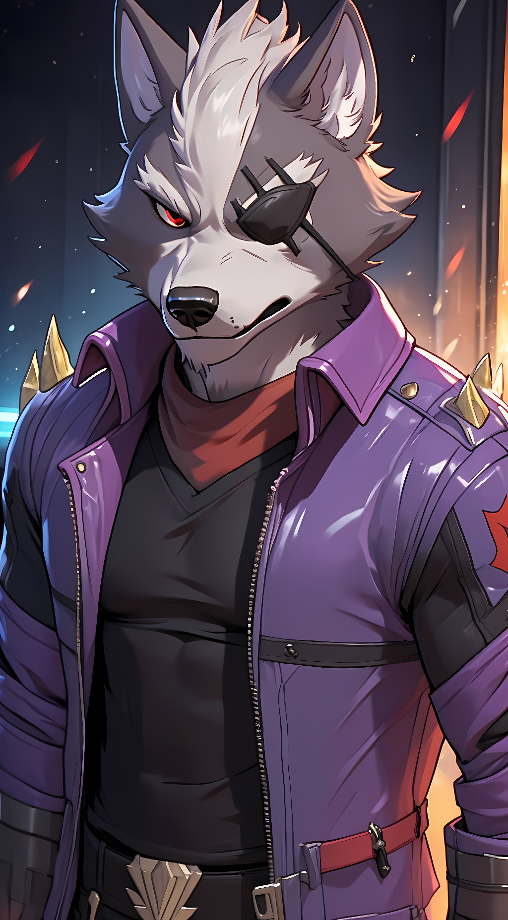 ai character: Wolf O'donnell  background