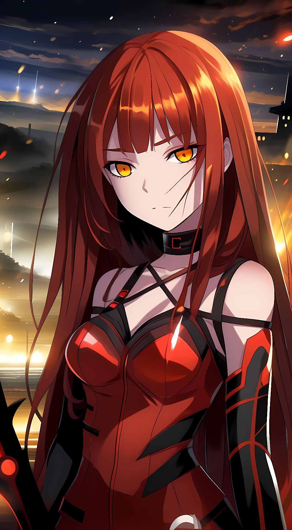 ai character: Crimson Avenger background