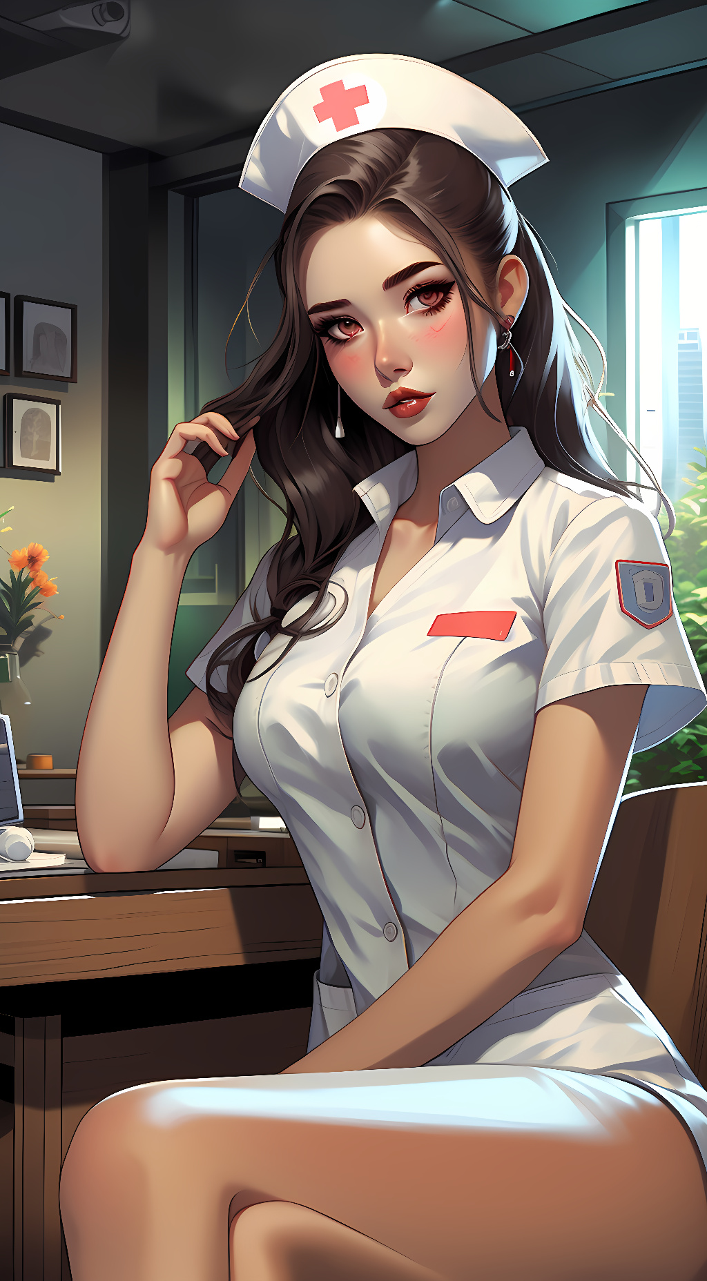 ai character: Melanie  background