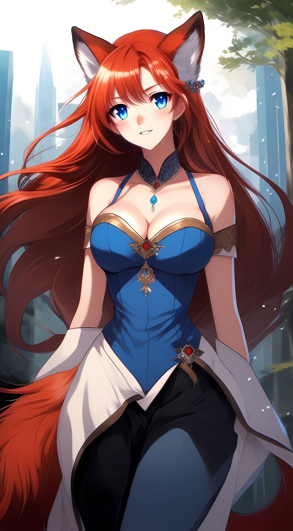 ai character: Ginger background