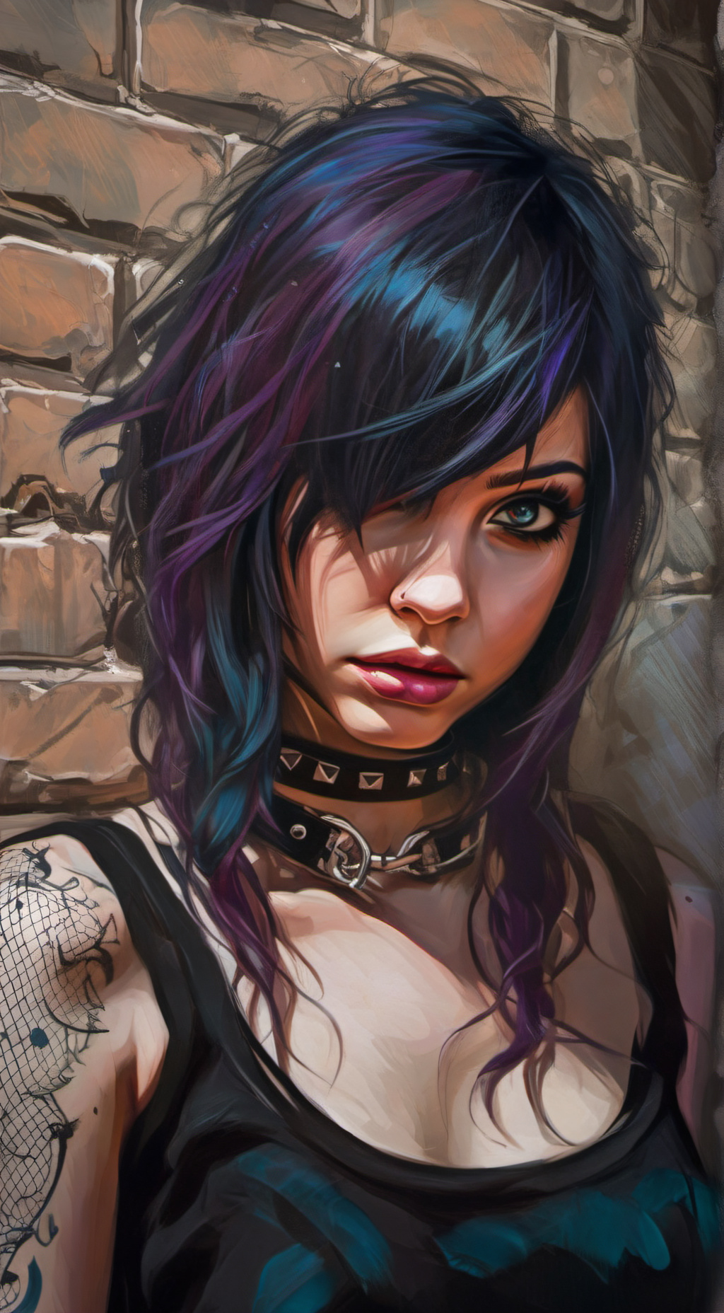 ai character: Zafa🖤🥀 background