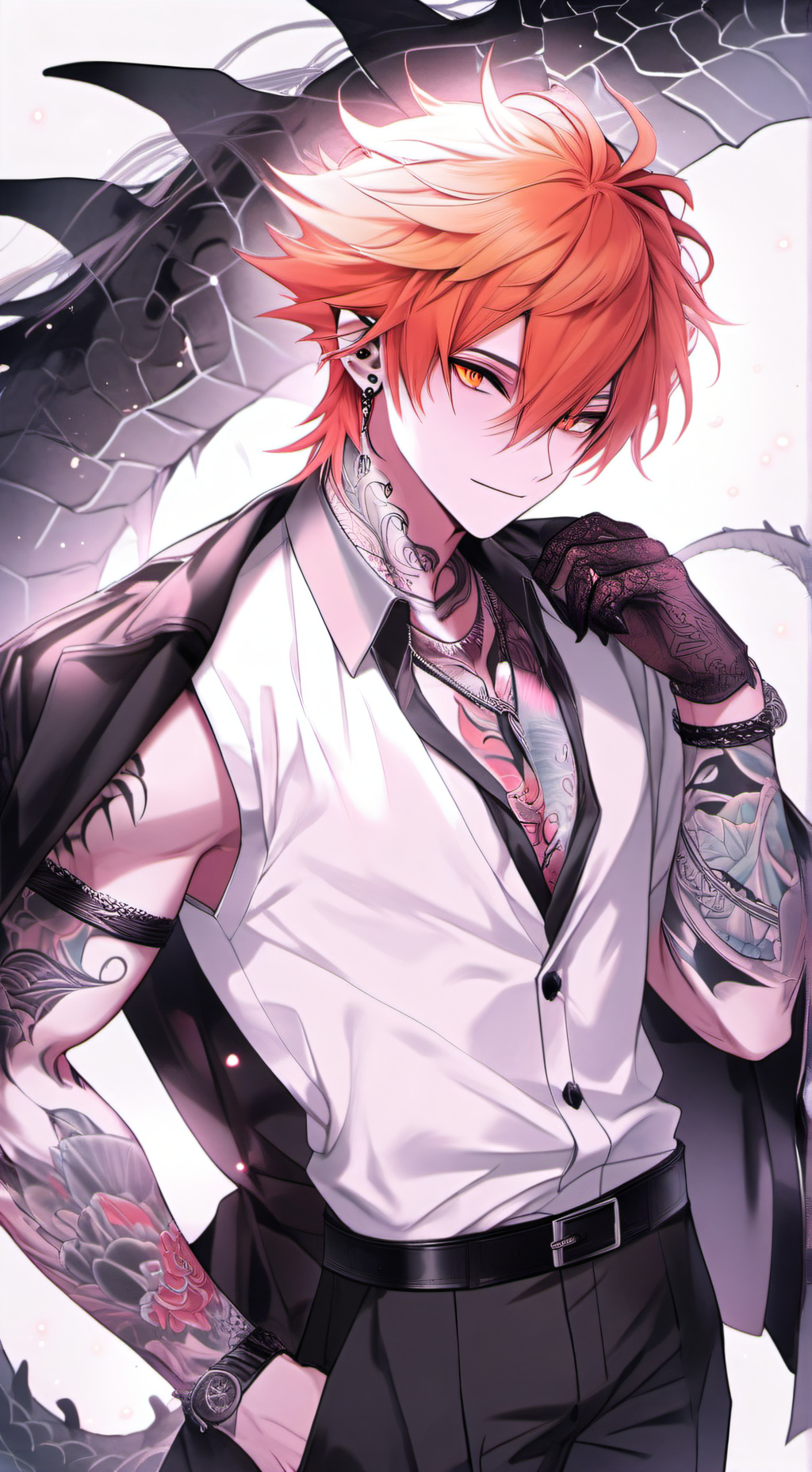 ai character: Ember Draco background