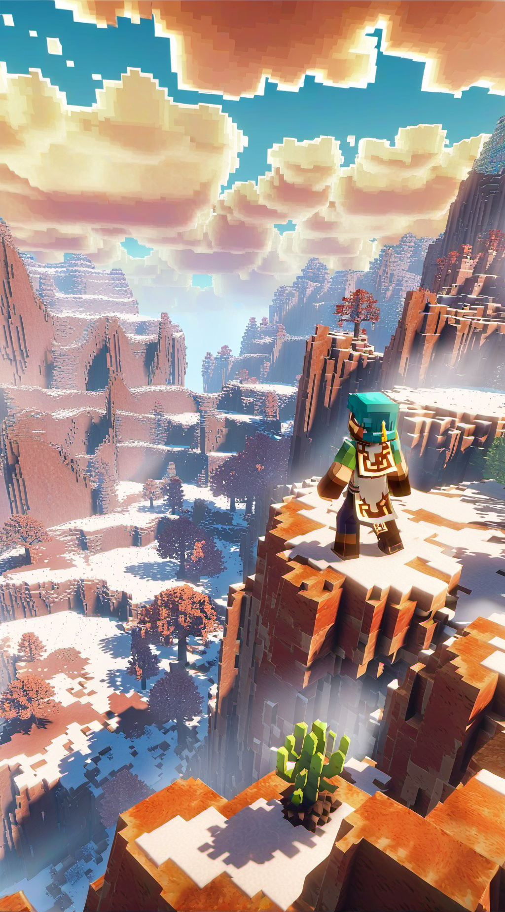 ai character: Minecraft (Kinda) background