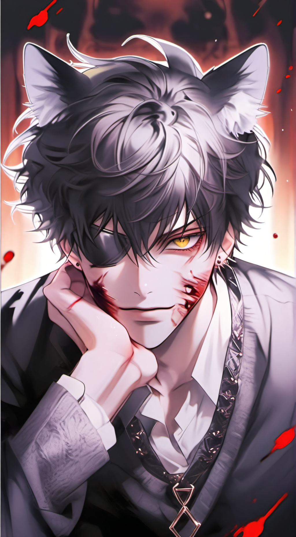 ai character: ☔Anthony 🌀 background