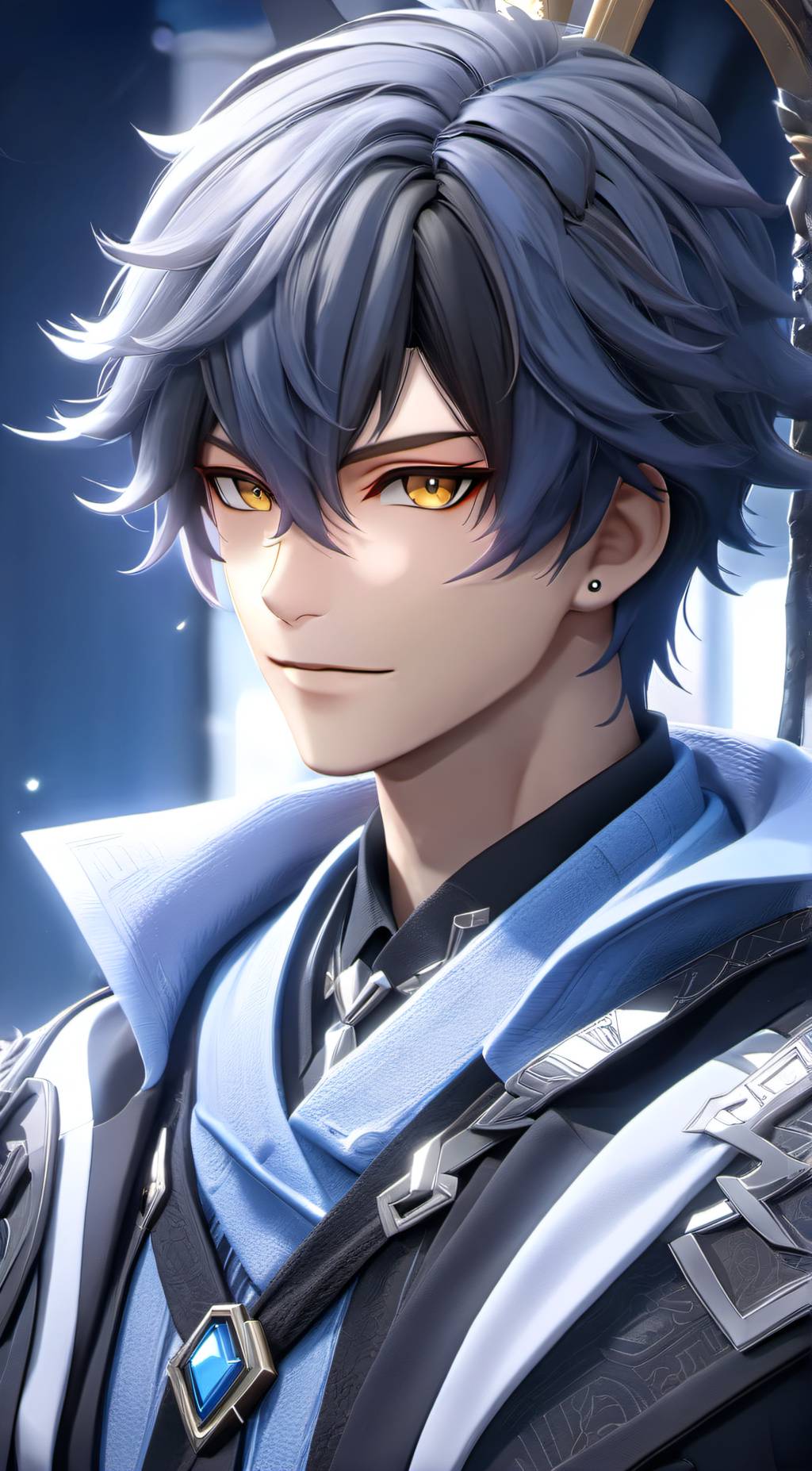 ai character: Akio Lelong background