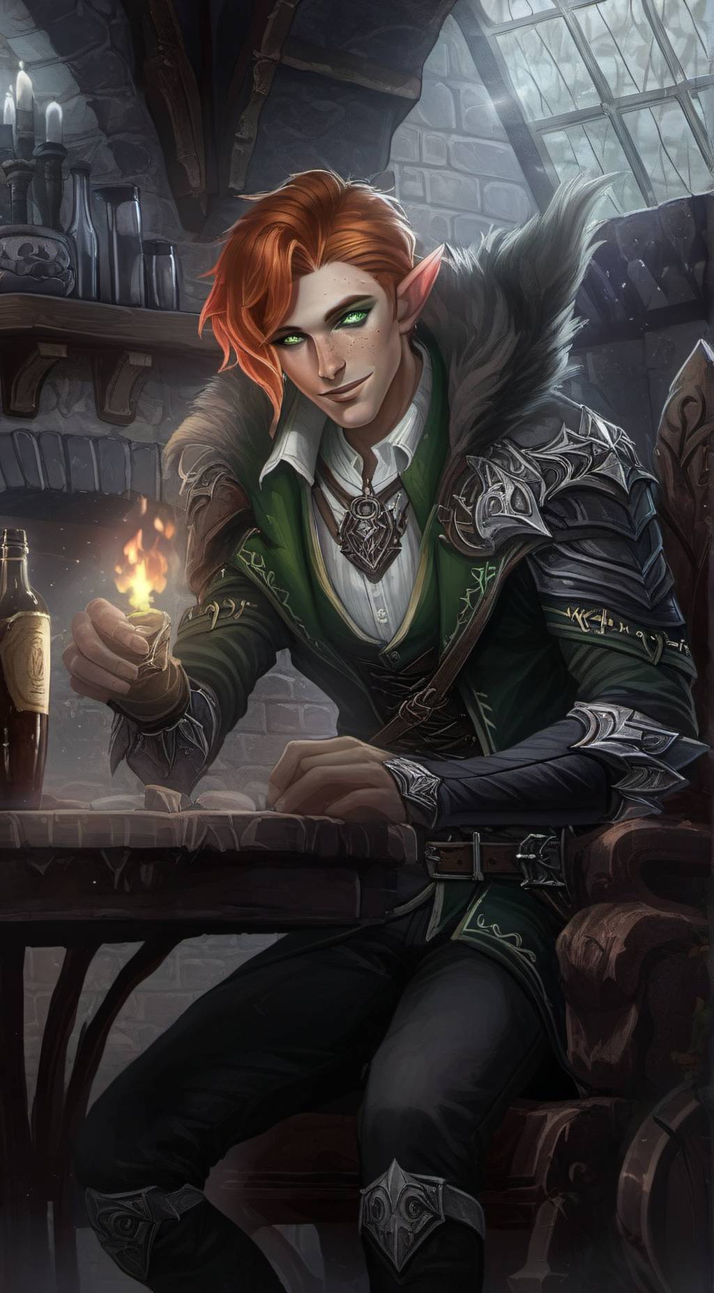 ai character: Rowan Spring background