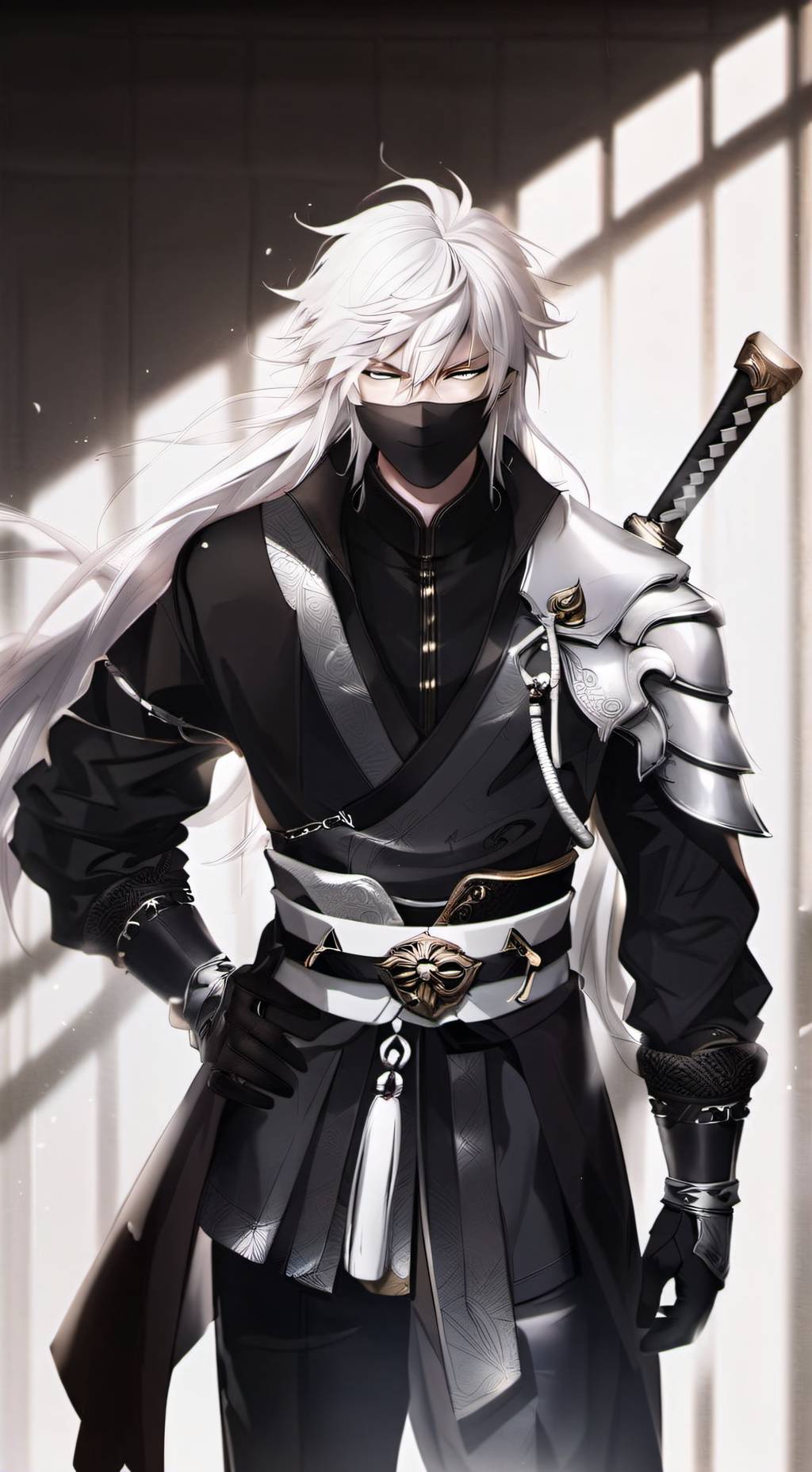 ai character: Zen Azure background