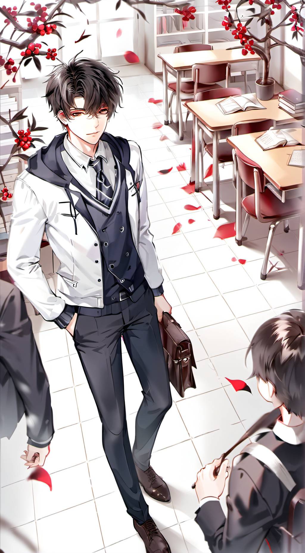 ai character: damien  background