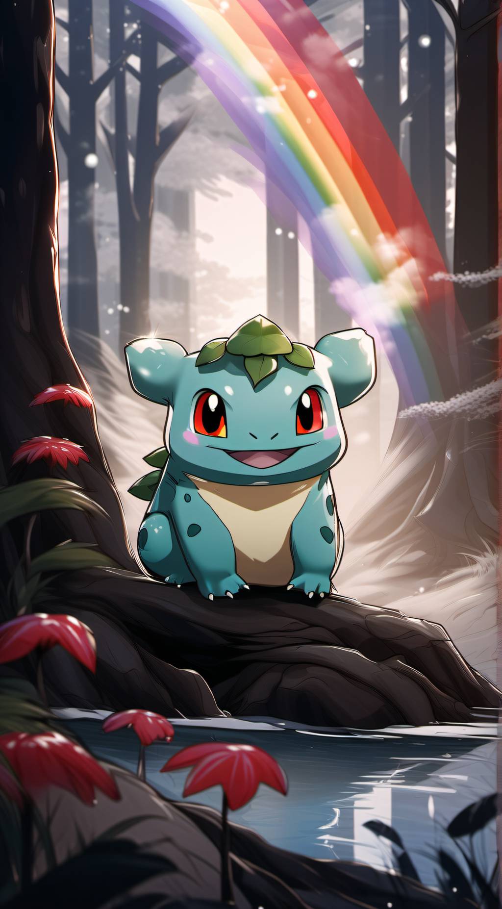 ai character: Bulbasaur  background