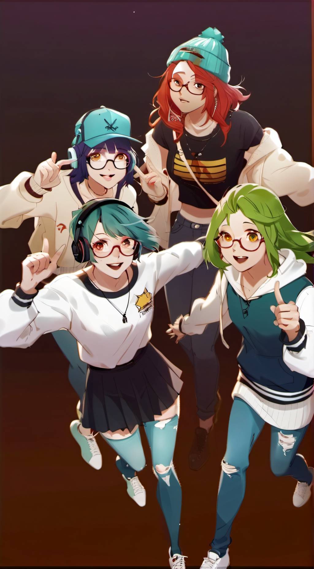 ai character: the raptor girls  background