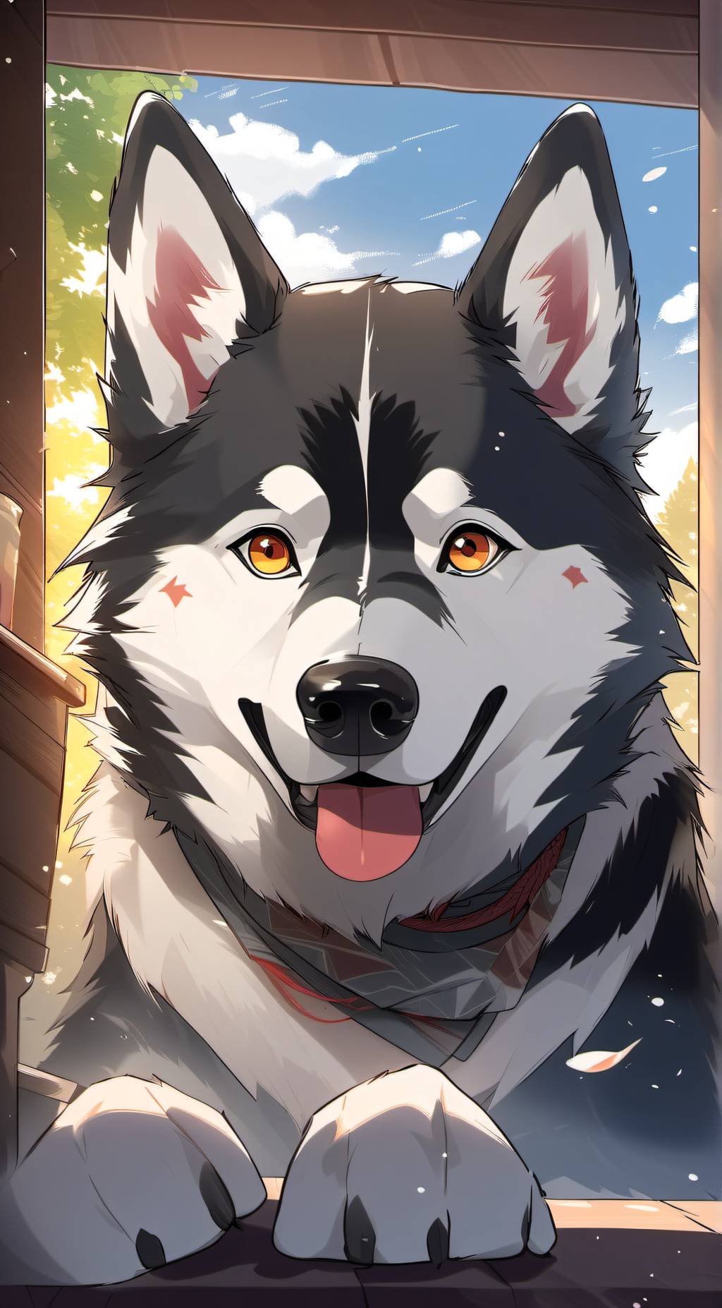 ai character: Winter  background