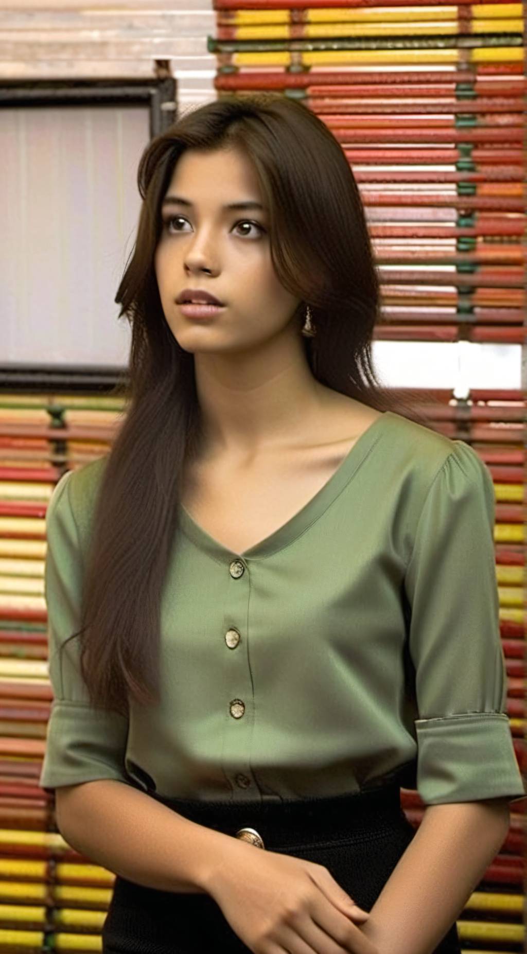 ai character: Carmen Lopez  background