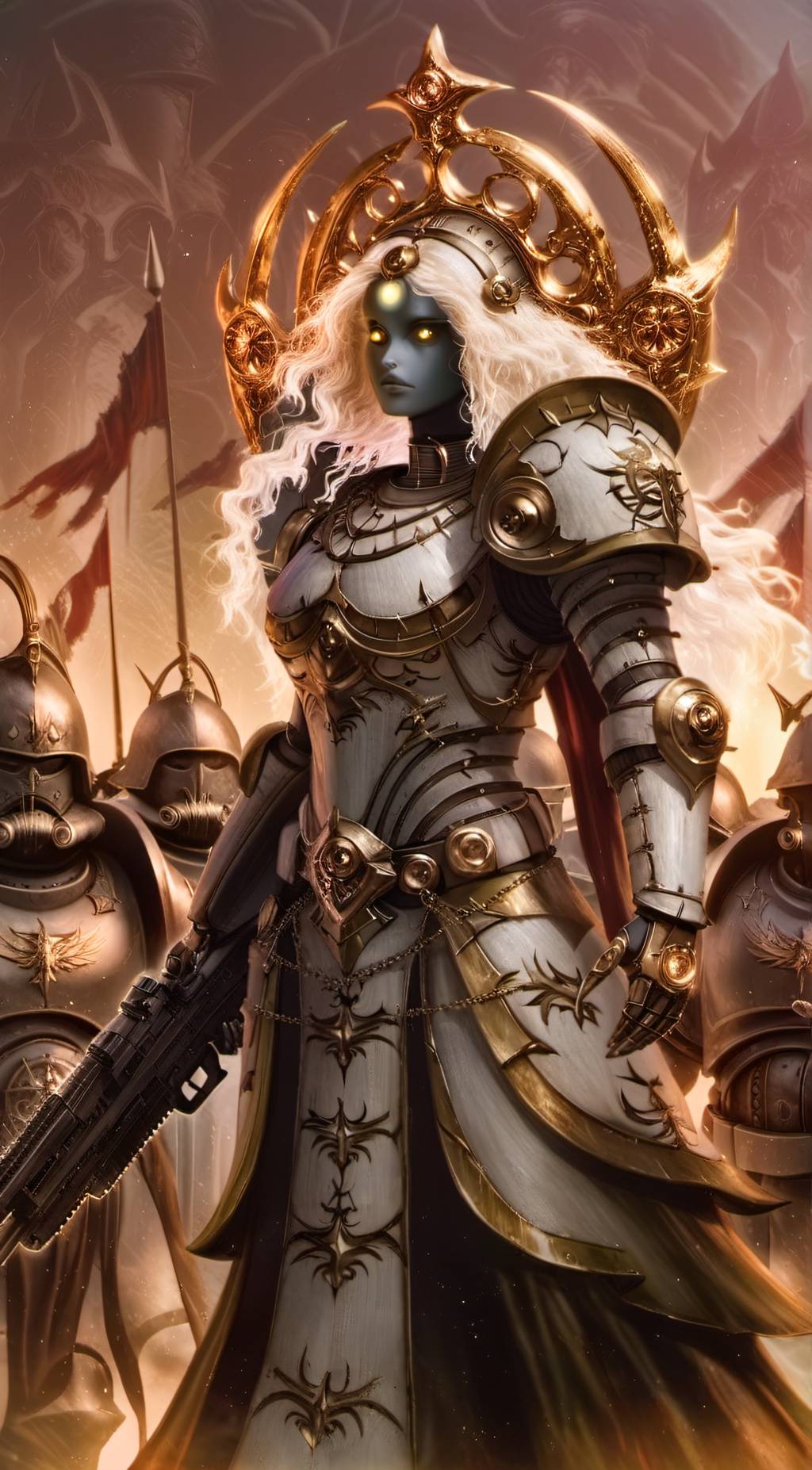 ai character: Custodian Mira  background