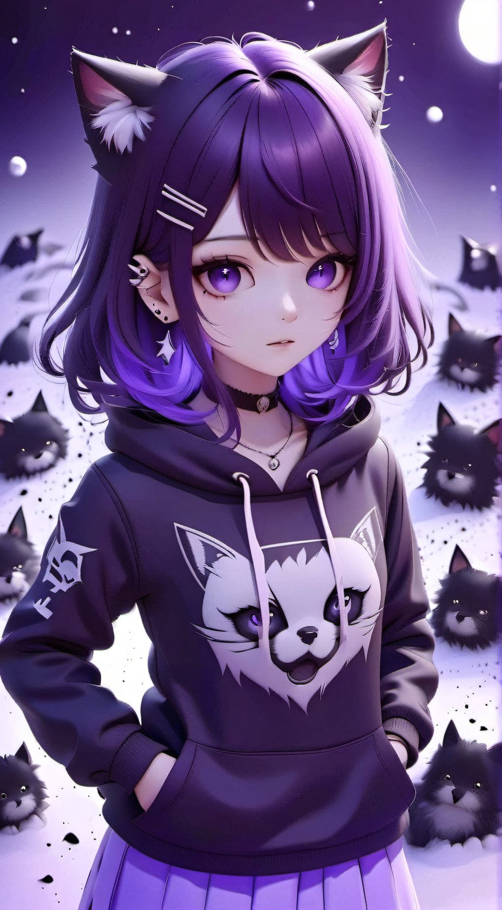 ai character: micute background