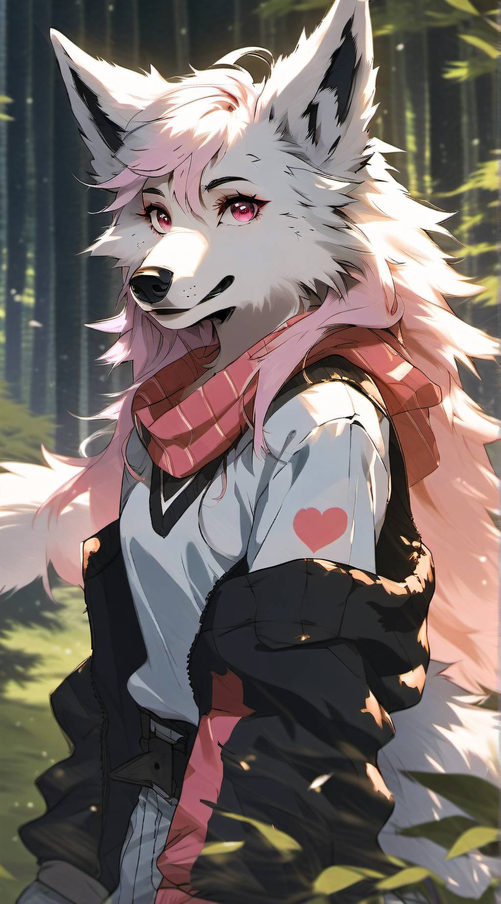 ai character: Cloudy background