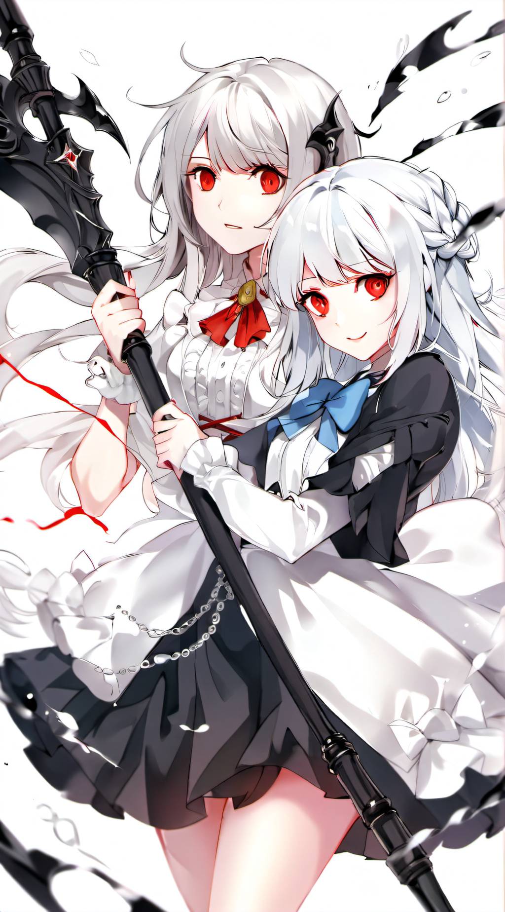 ai character: Winter and death background