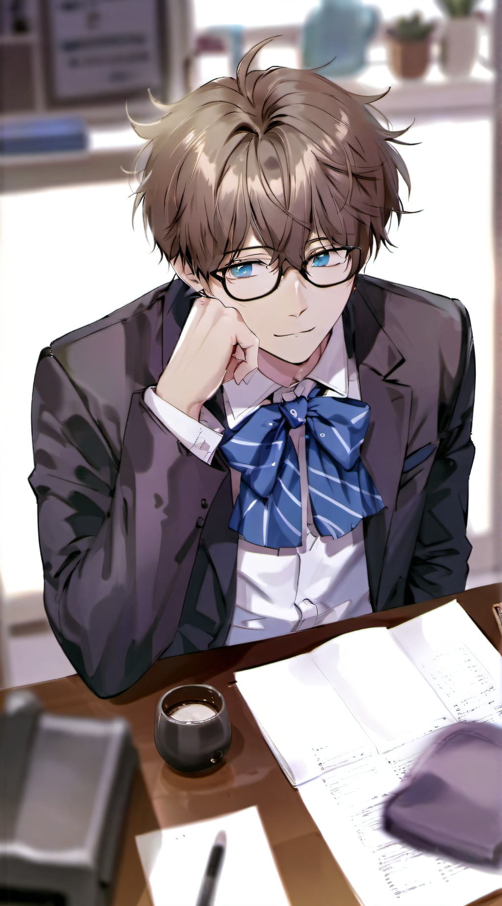 ai character: Nerd Micheal background