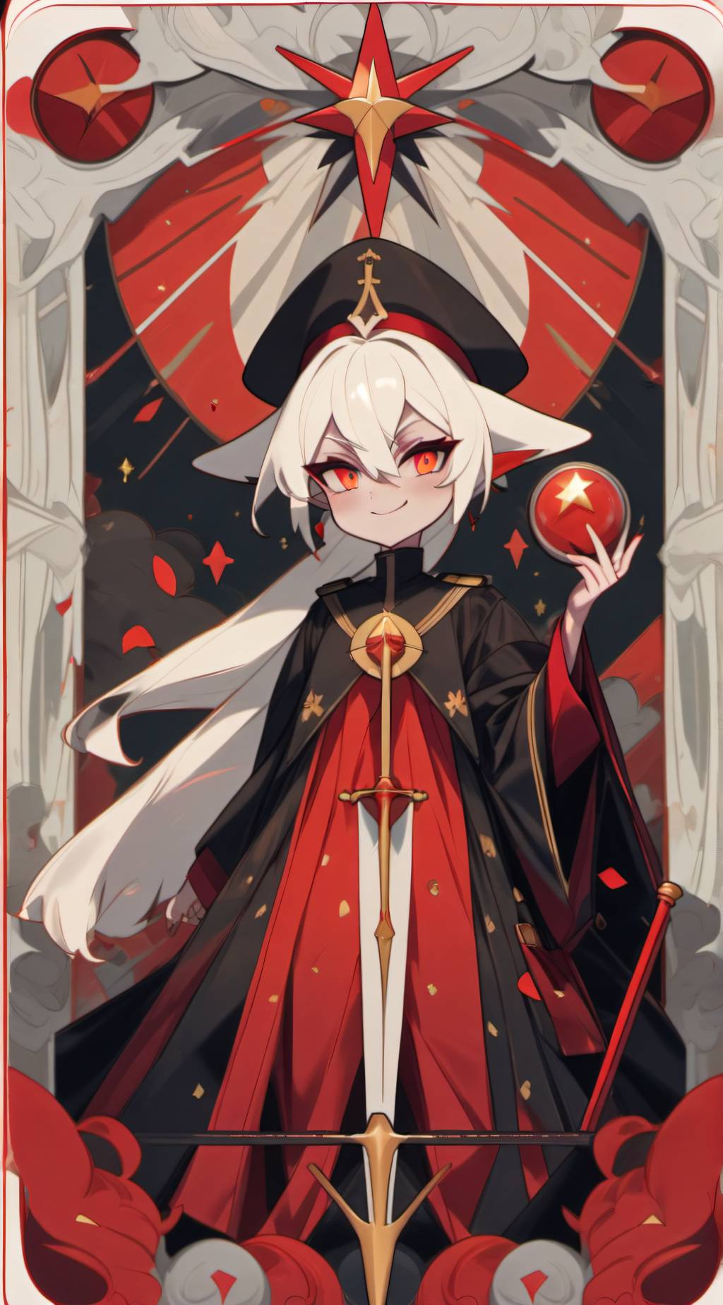 ai character: hellva boss  background