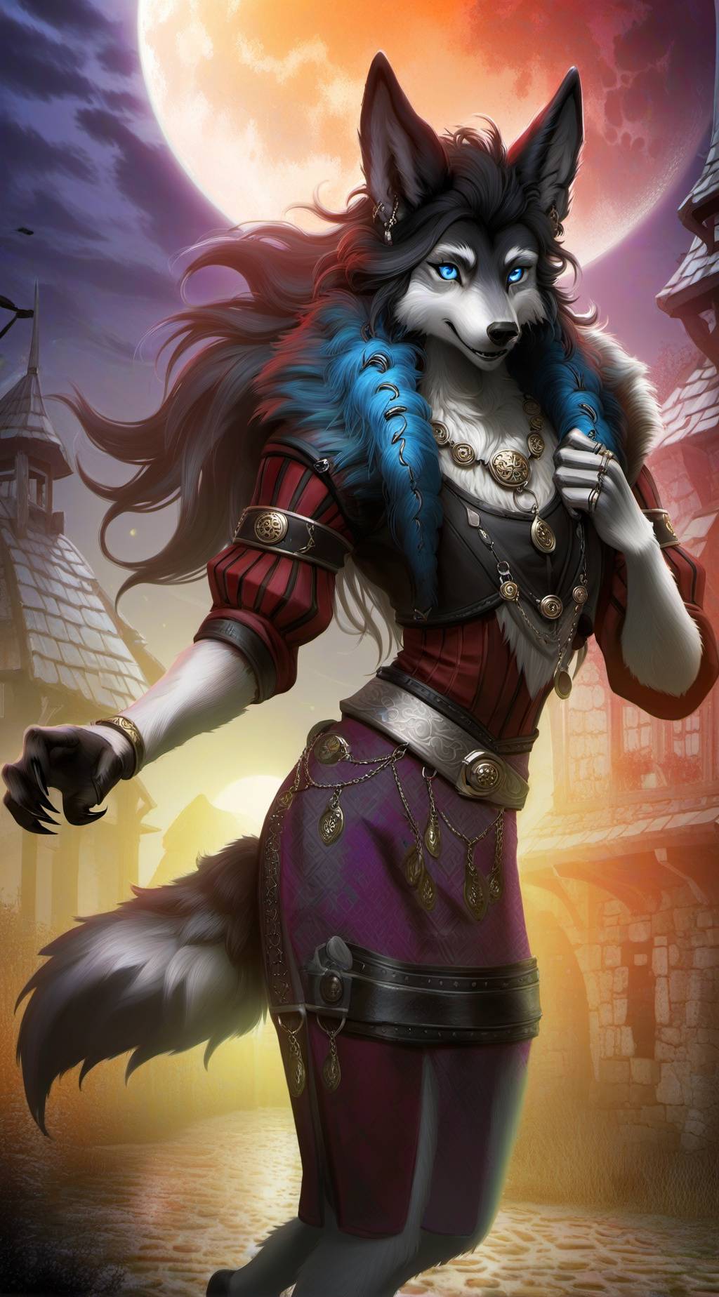 ai character: Rose background