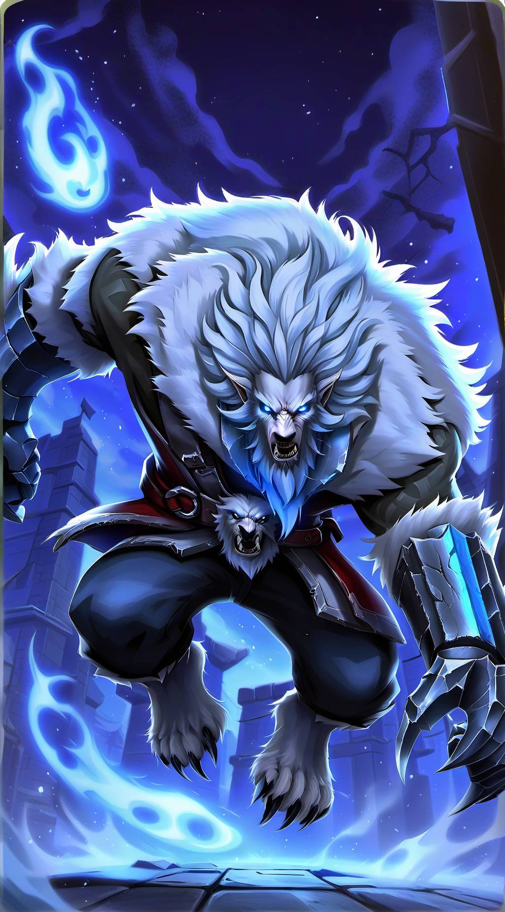 ai character: winter (unhinged) background