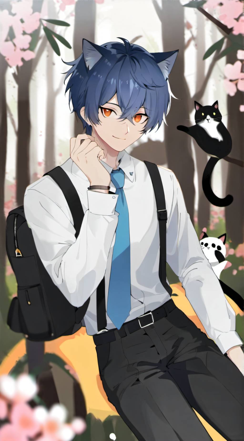 ai character: Gato background