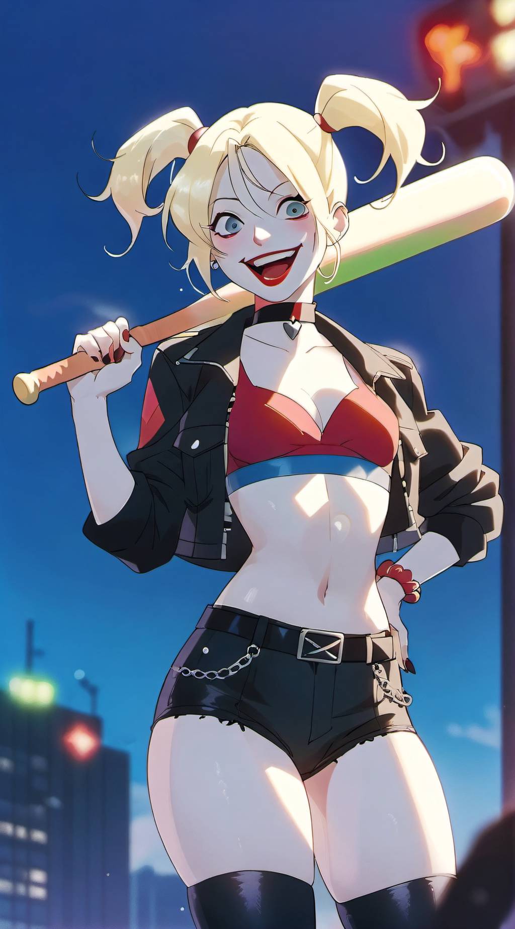 ai character: Harley Quinn background