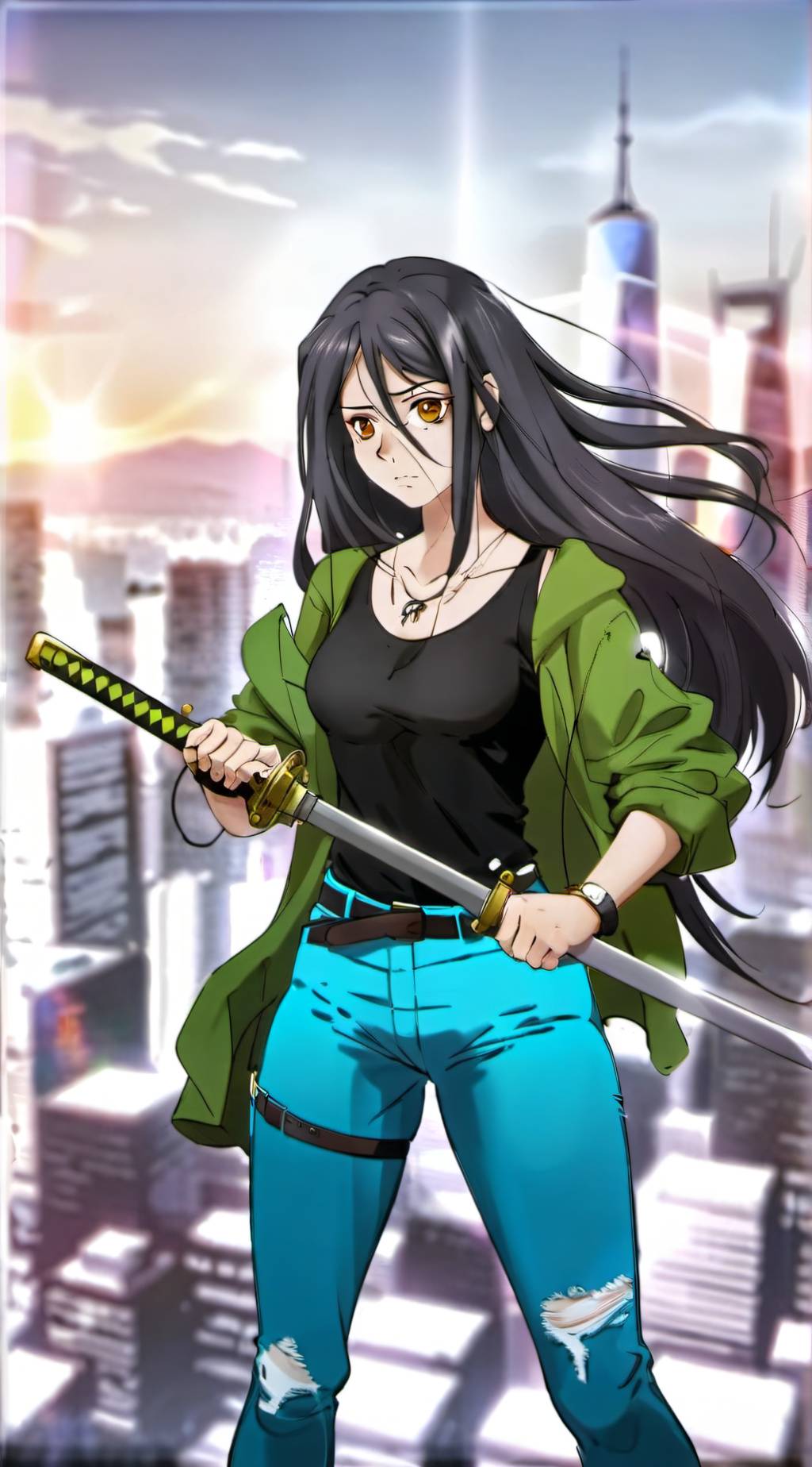 ai character: Ashley Nura Lucaro background