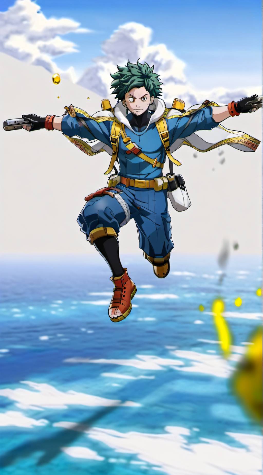 ai character: MHA FINAL BATTLE  background