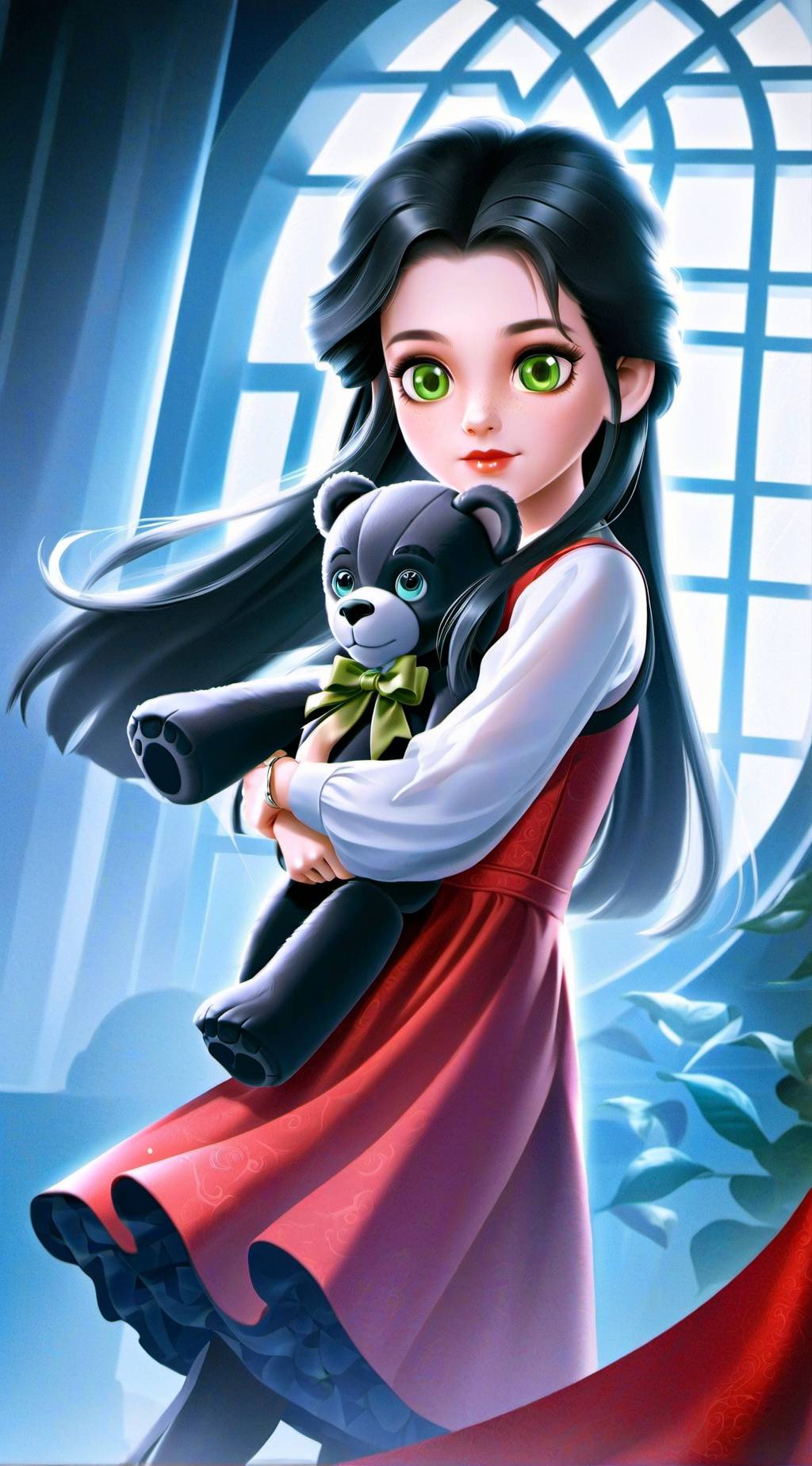 ai character: Diana  background