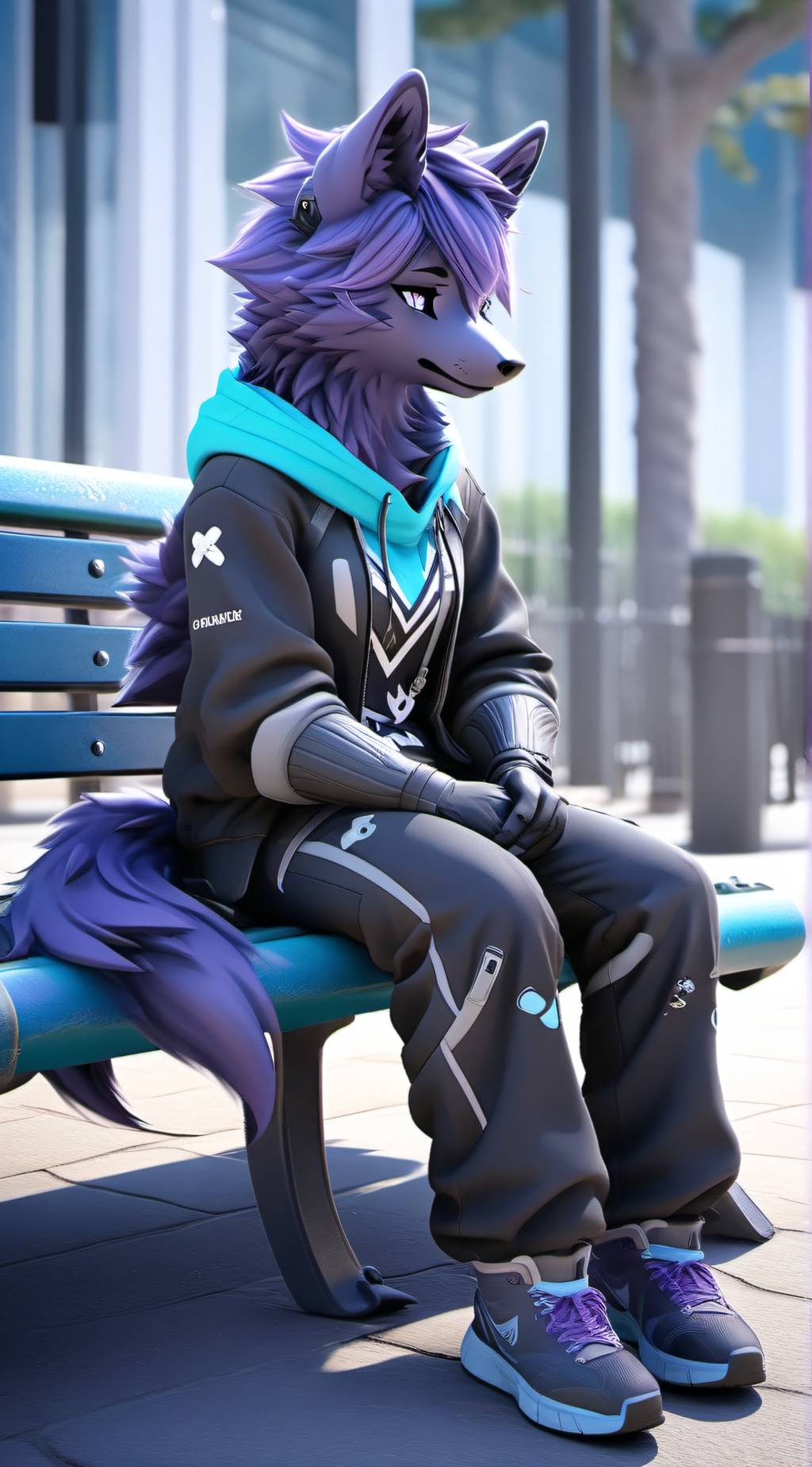 ai character: Anthrocon(femboy) background