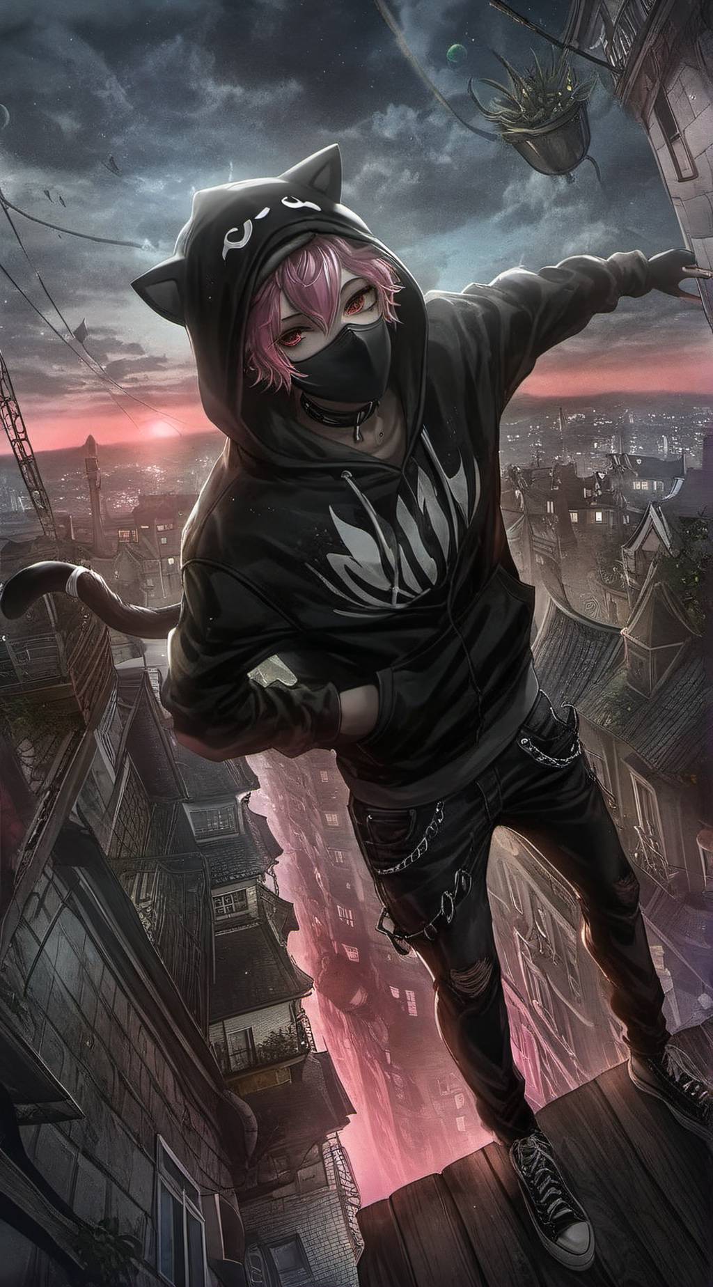 ai character: Neko Man background