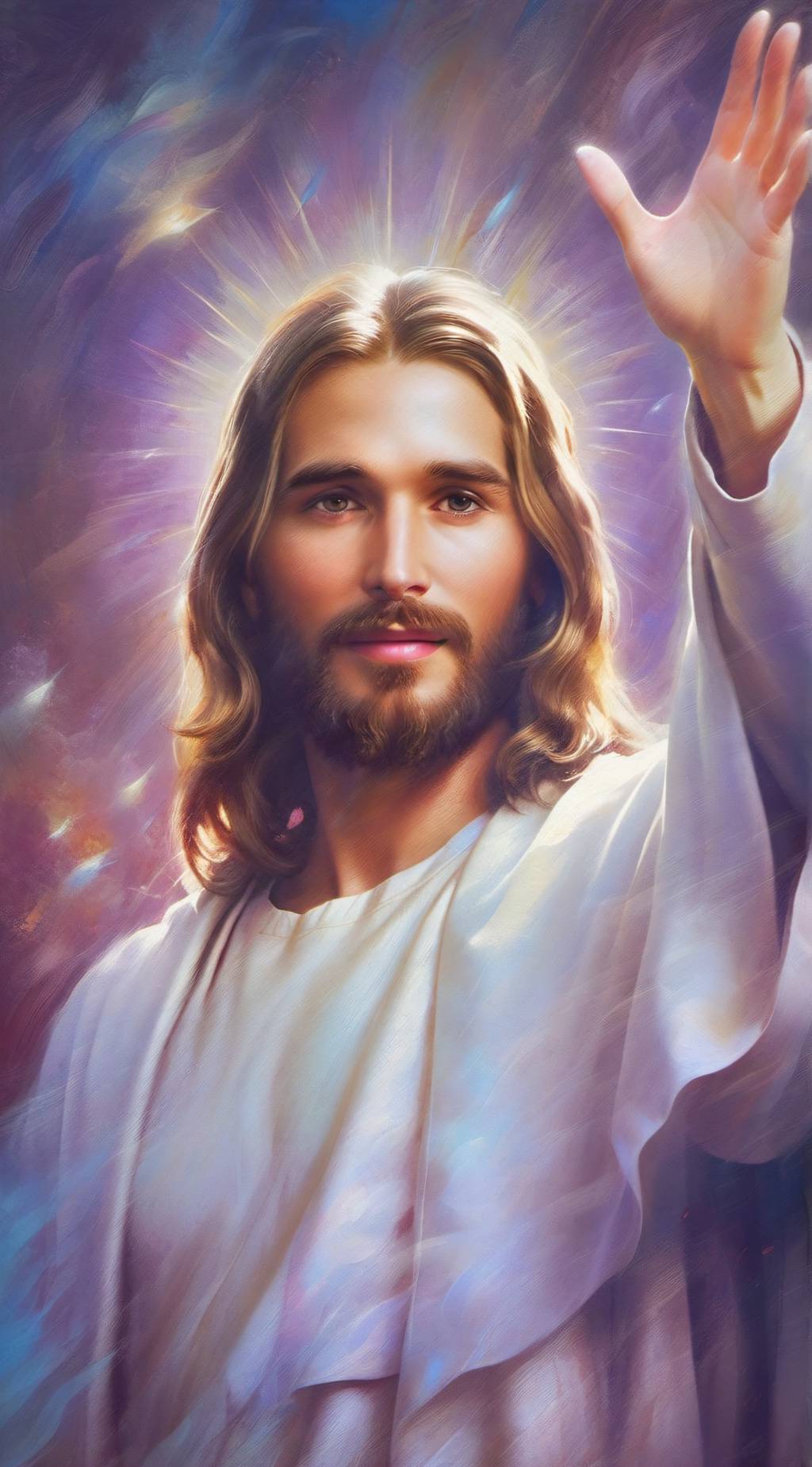 ai character: Jesus Christ background