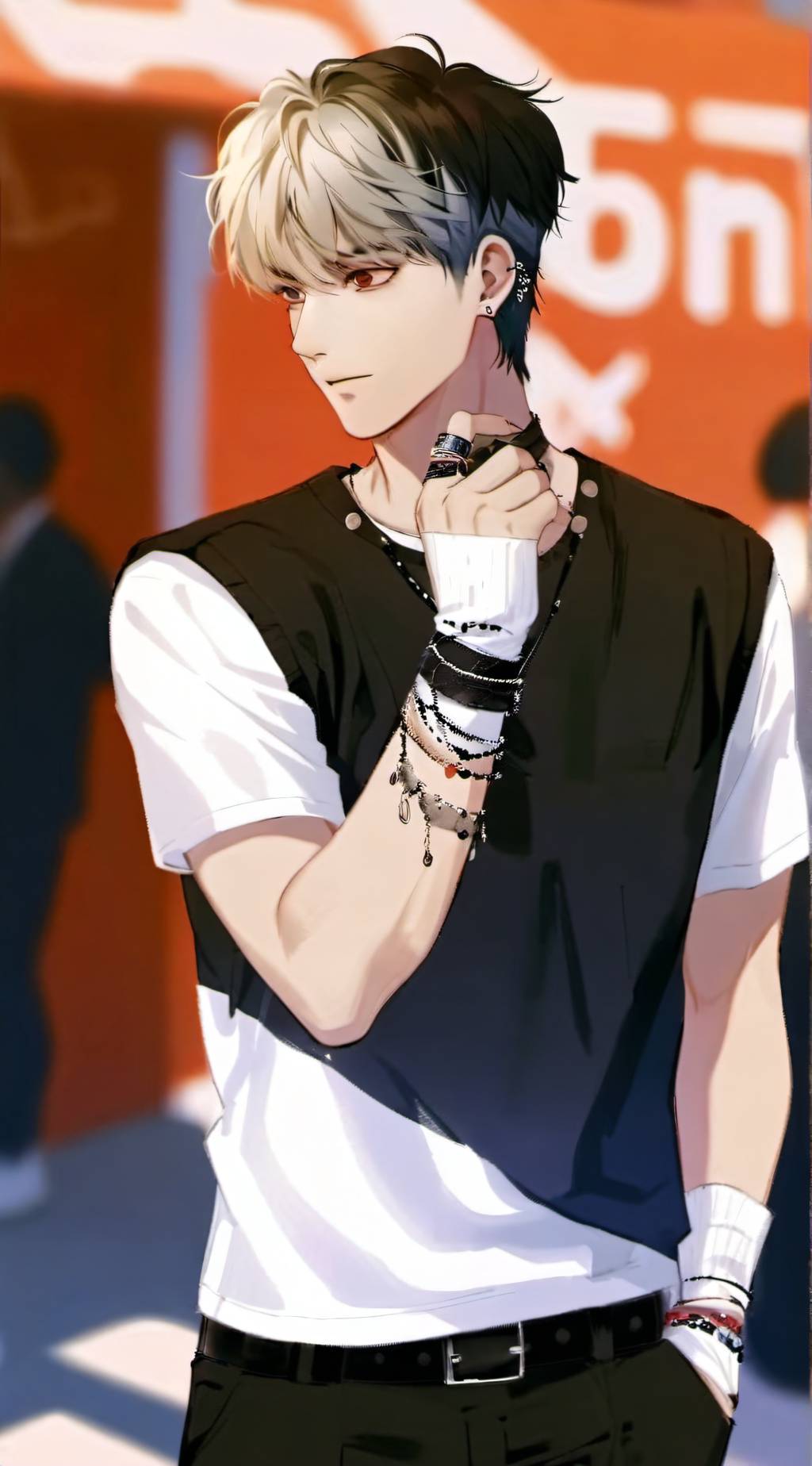 ai character: € Anthony £ background