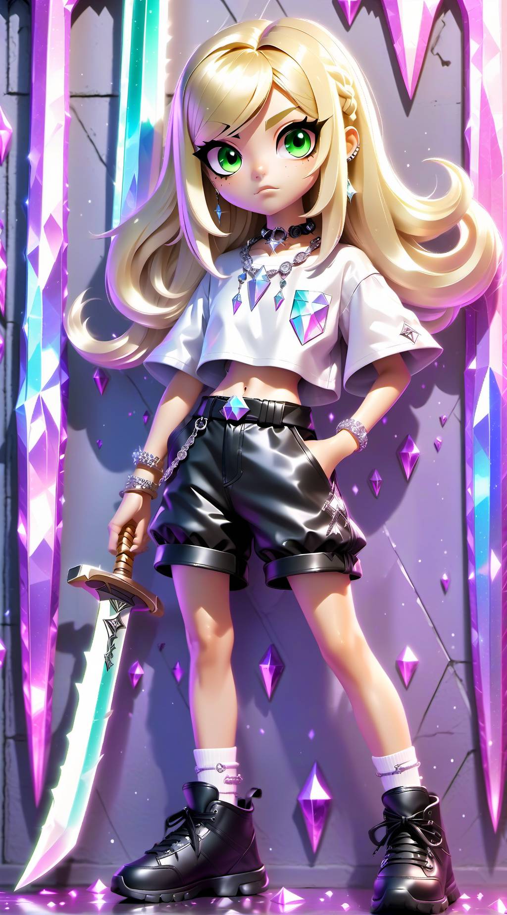 ai character: Psycho Girl background