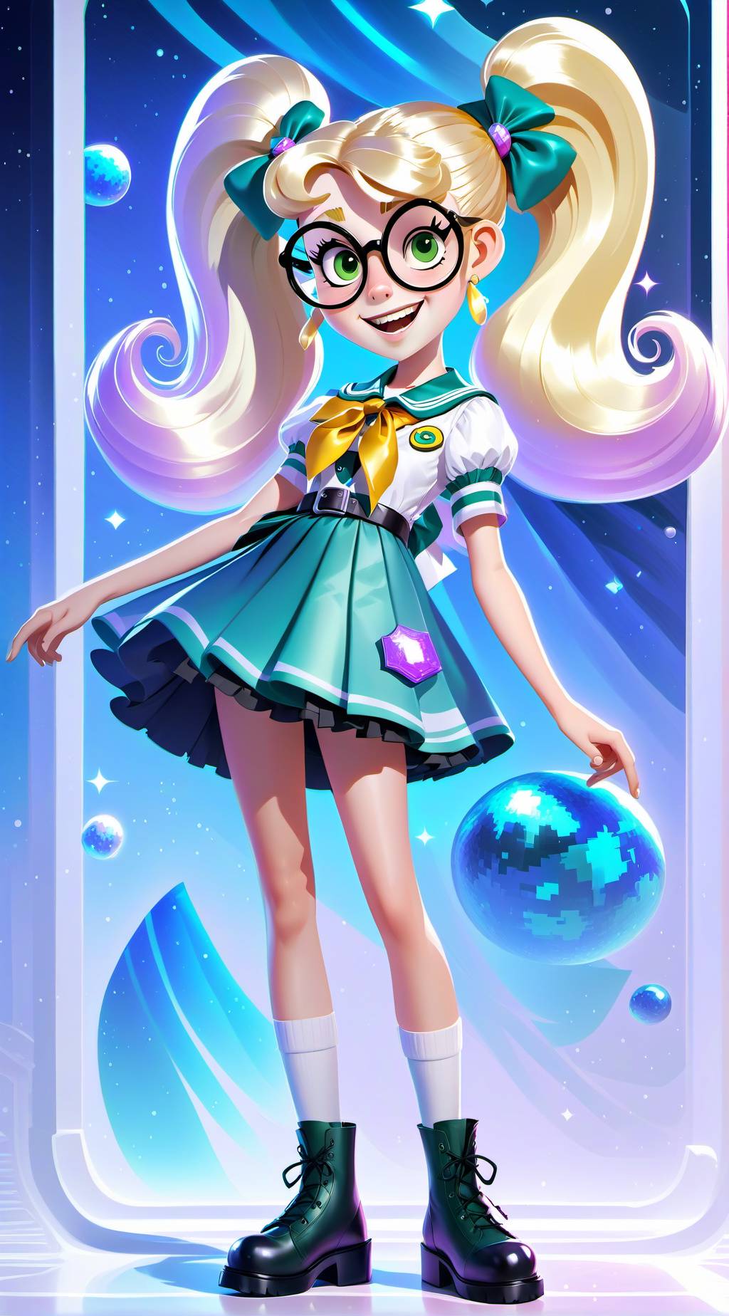 ai character: BessieHiggenbottom background