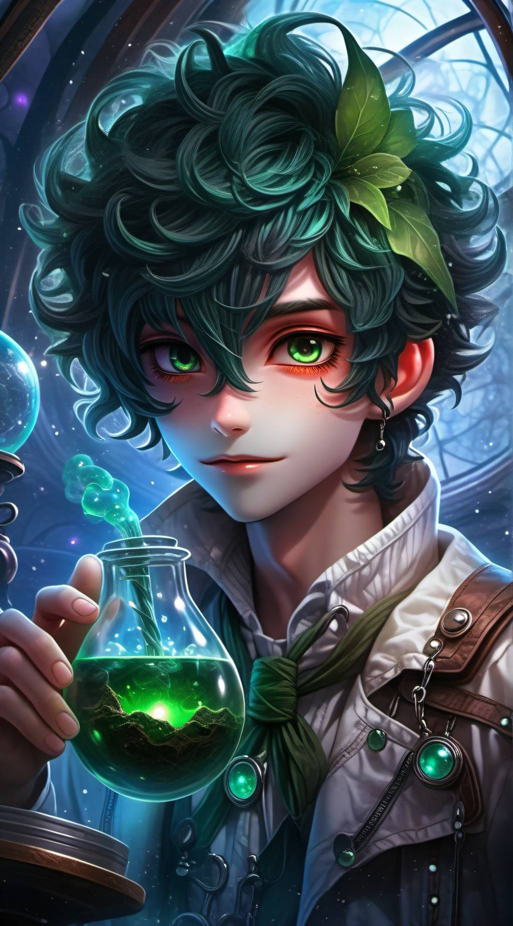 ai character: LudGreeN 🌱HerBaL🌱 background