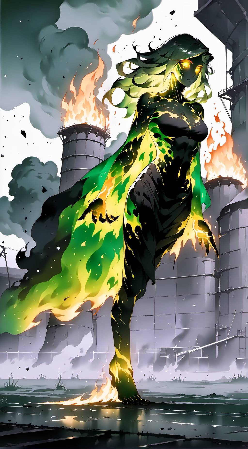 ai character: Melty background