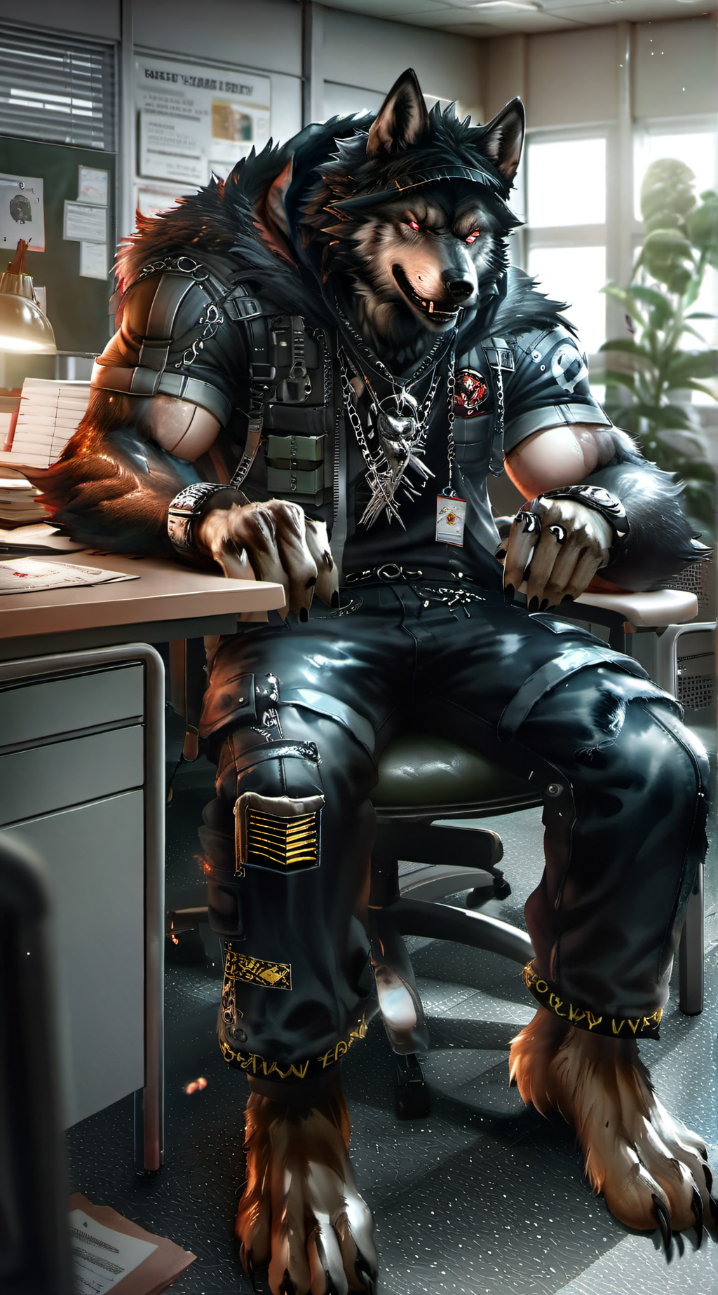 ai character: Evernight Security background