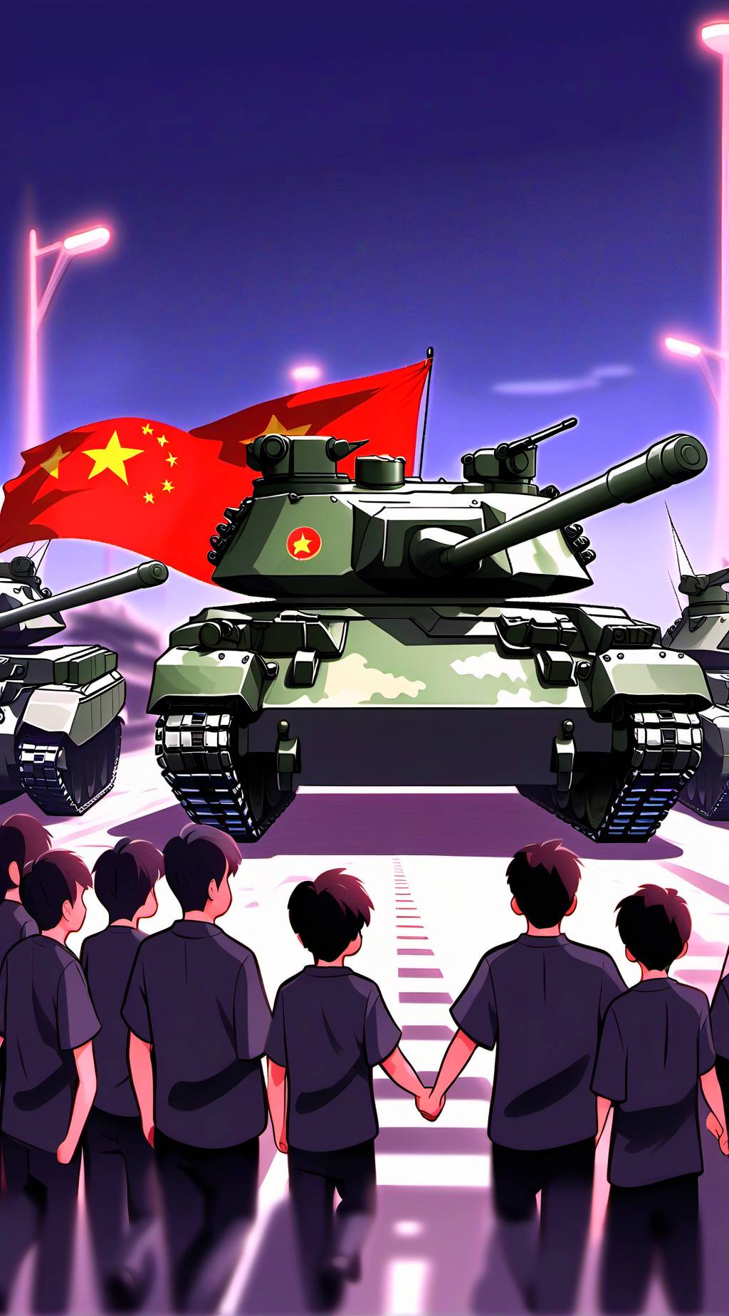 ai character: 六四事件 background