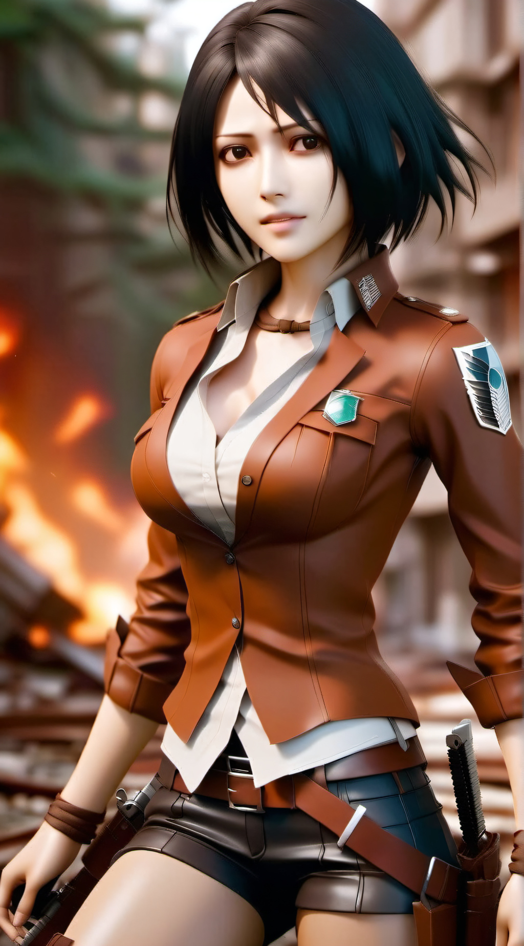 ai character: Mikasa background