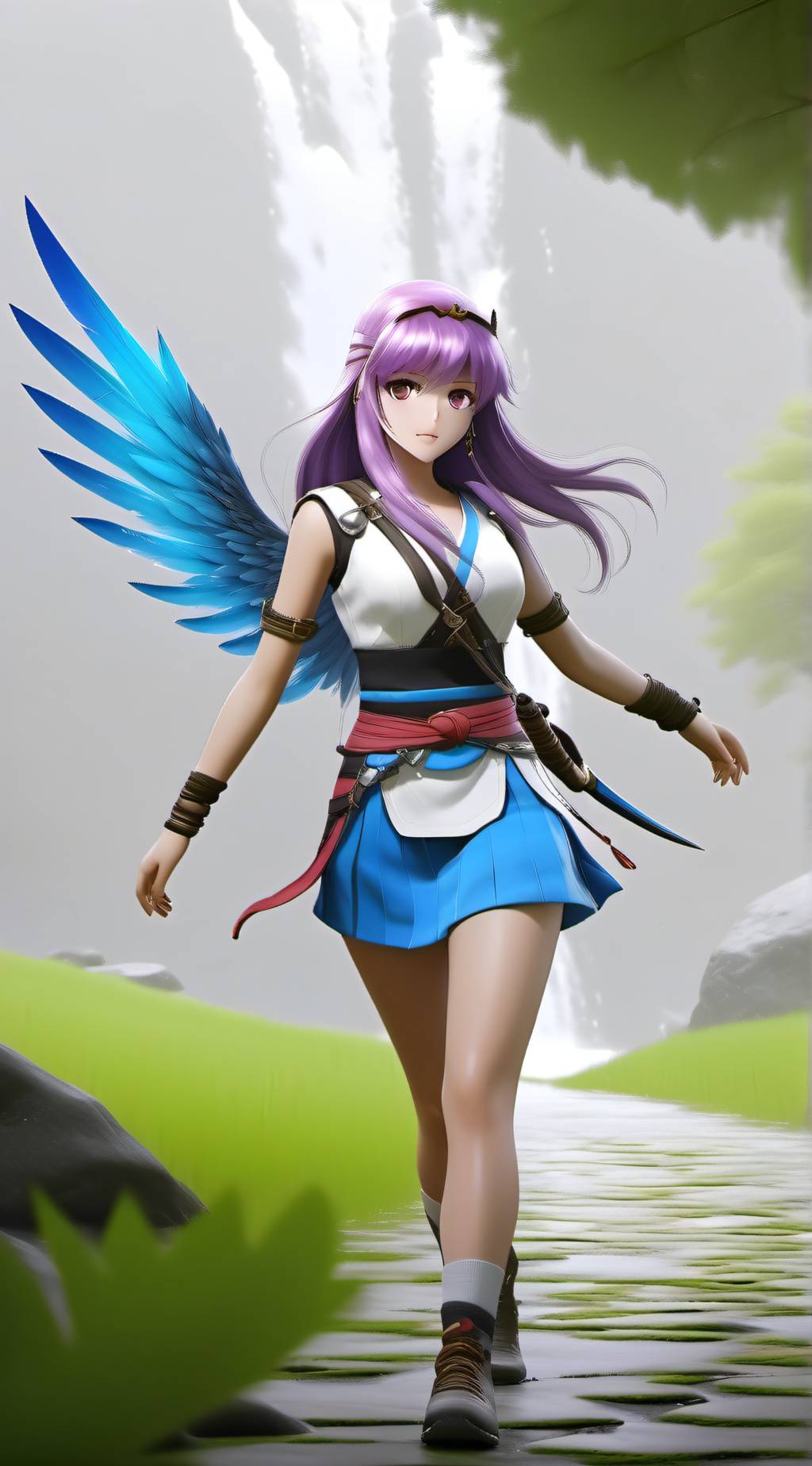 ai character: Saint Athena background
