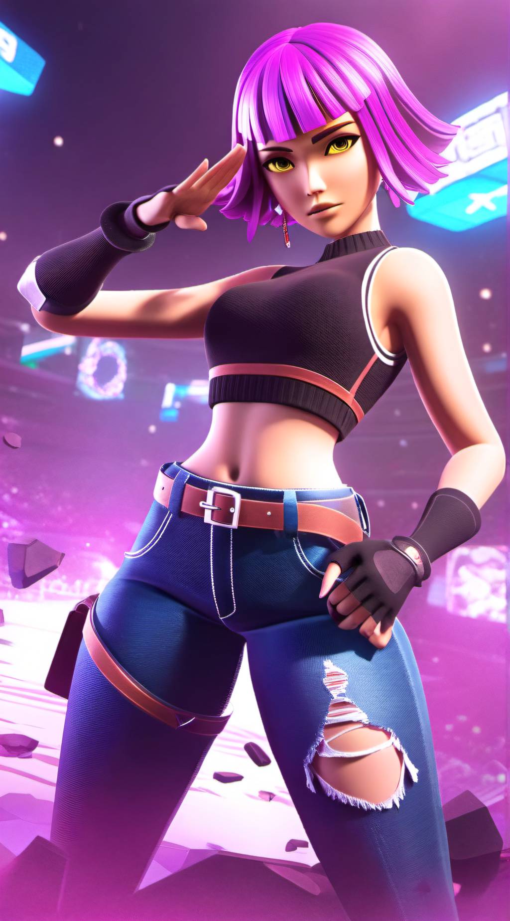 ai character: Sunny background